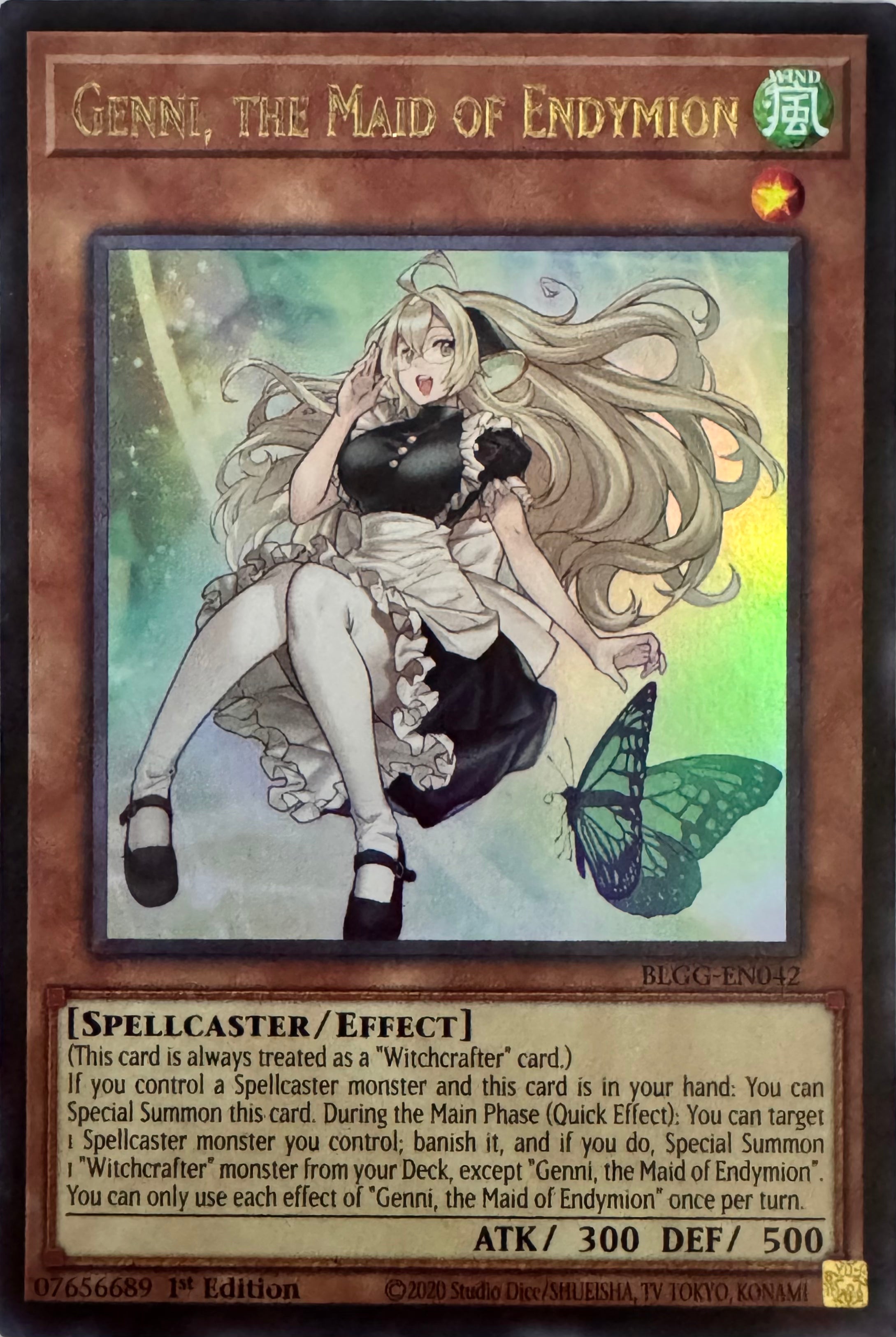 Yugioh! Genni The Maid Of Endymion Blgg-en042 1st Edition Ultra