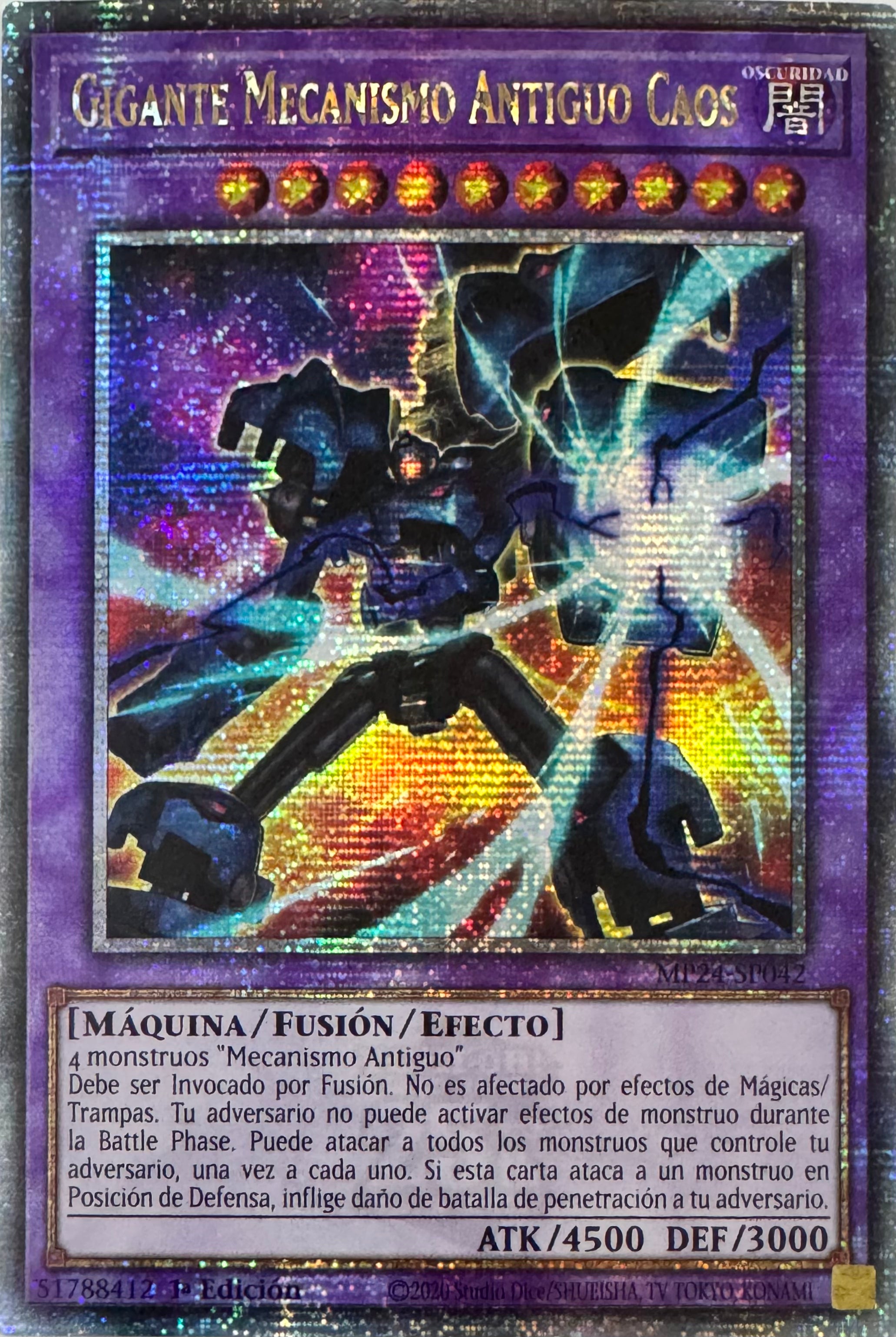 Yugioh! Gigante Mecanismo Antiguo Caos Mp24-sp042 1a Edición Quarter