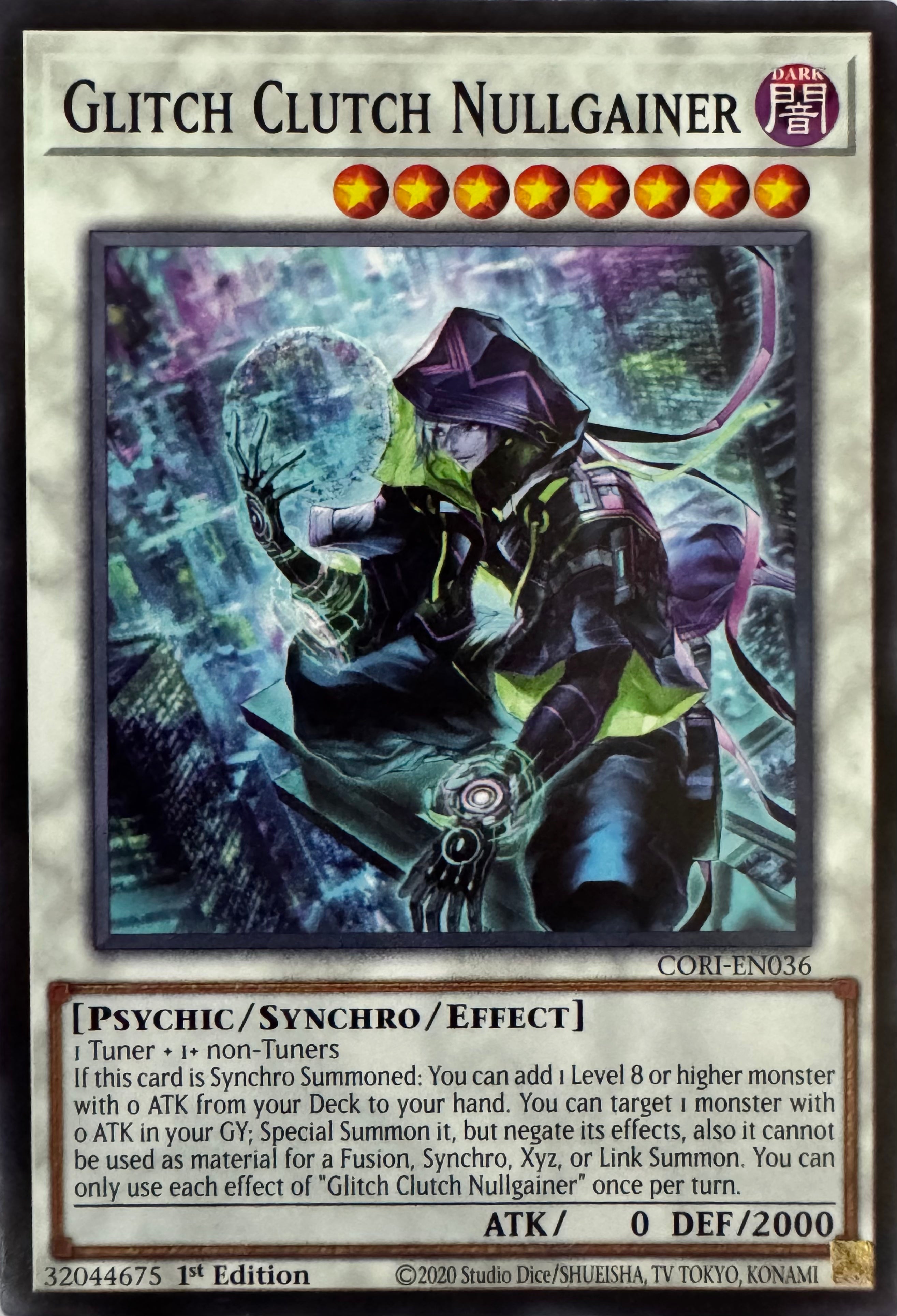 Yugioh! Glitch Clutch Nullgainer Cori-en036 1st Edition