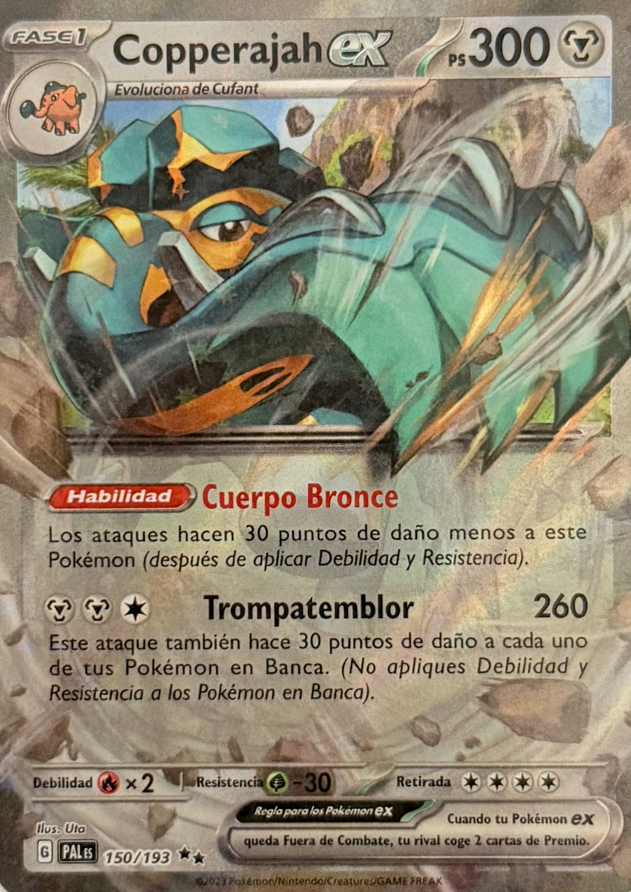 Pokemon Tcg Copperajah Ex 150/193 Español