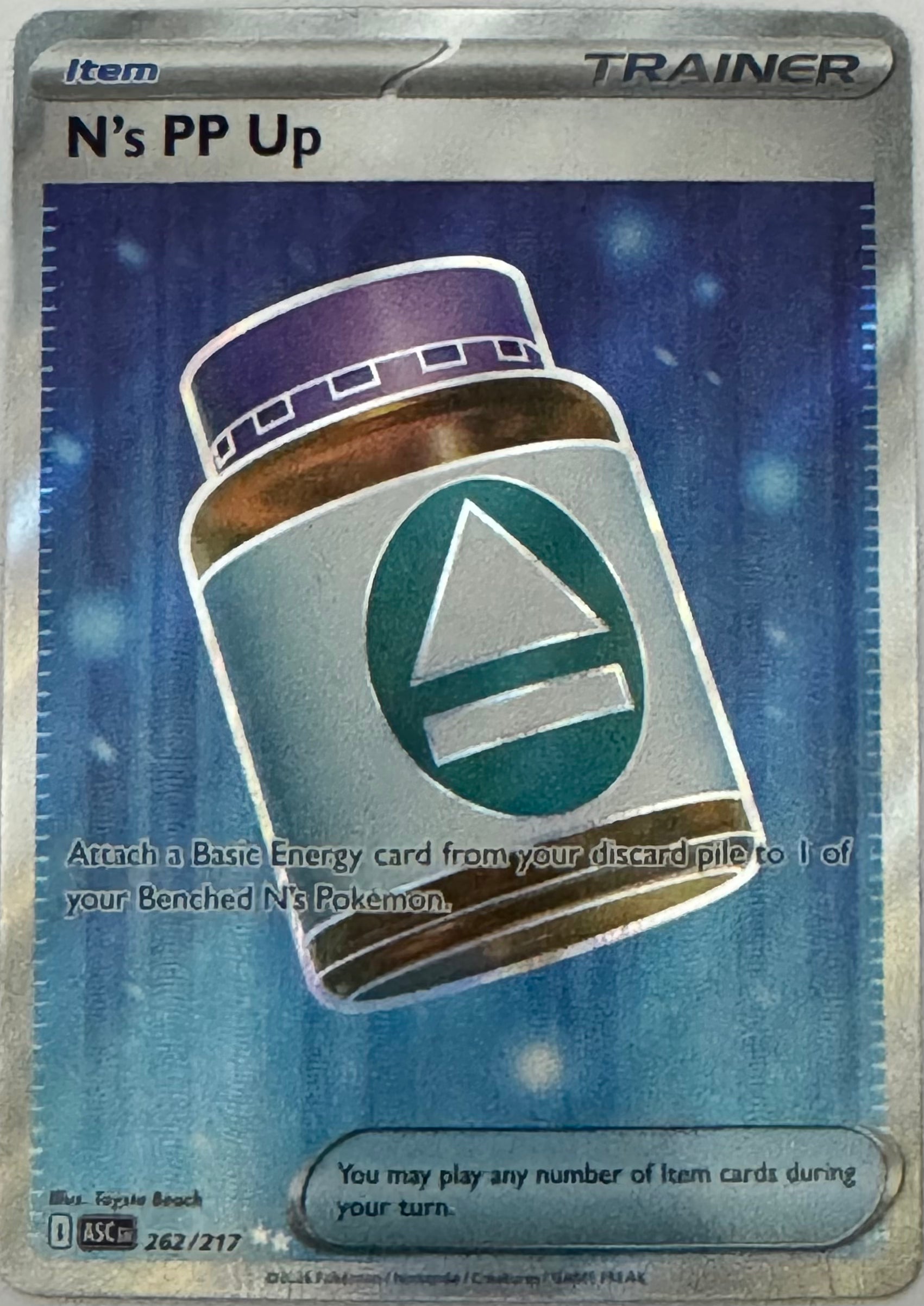 Pokémon tcg N’s PP Up 262/217