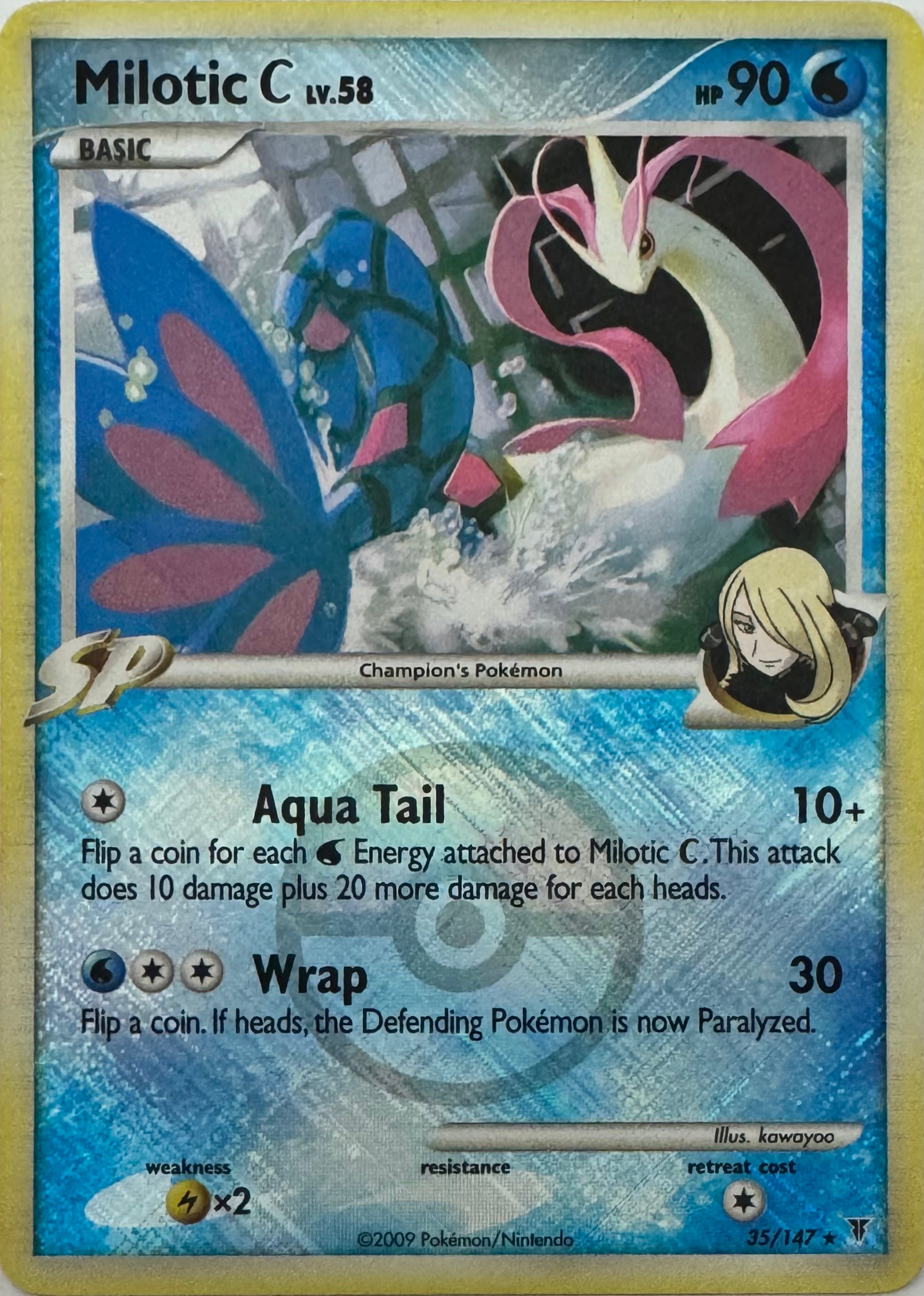 Pokemon Tcg Milotic C Lv.58 35/147 Reverse (Liga)