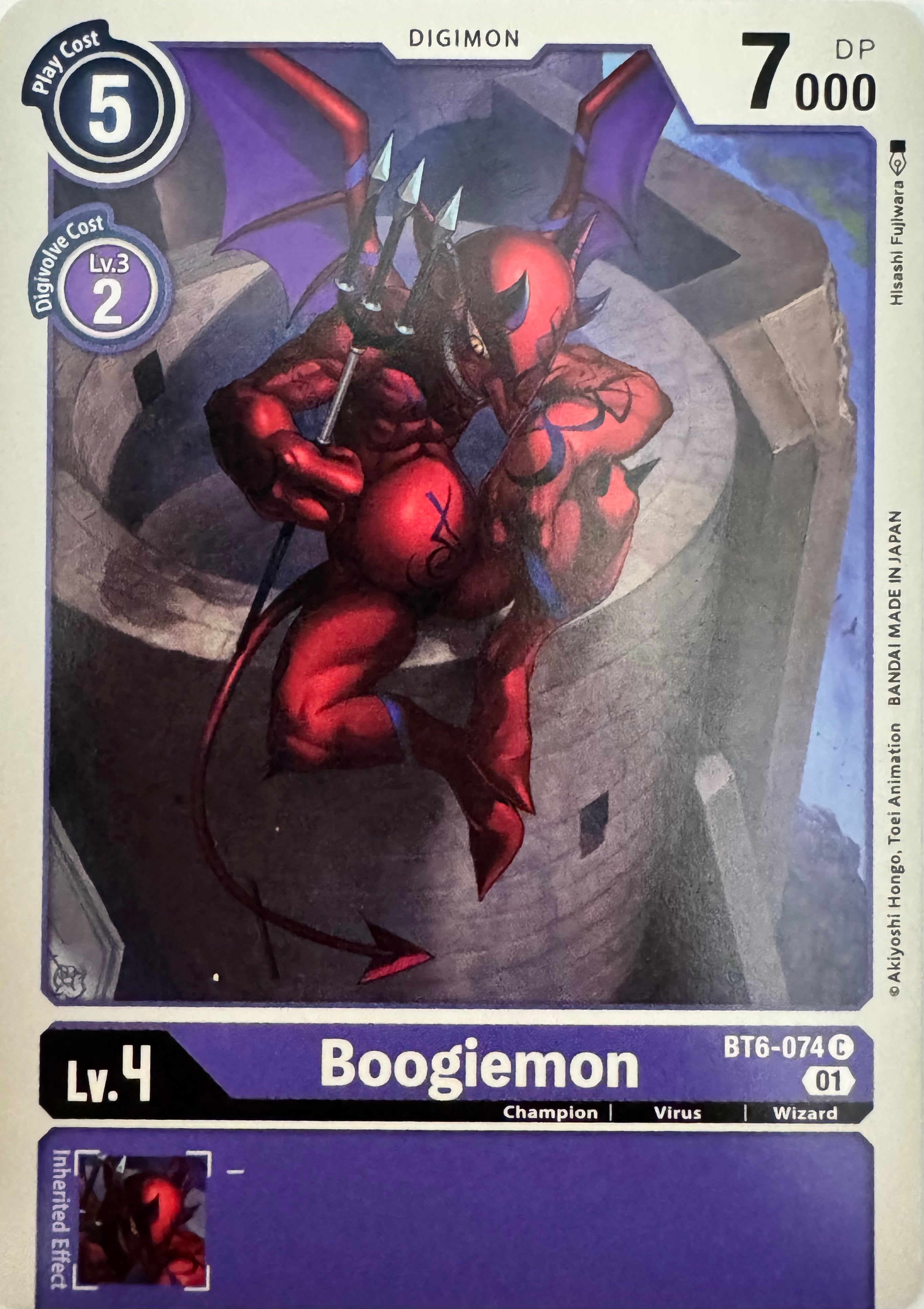 Digimon Tcg Boogiemon Bt6-074