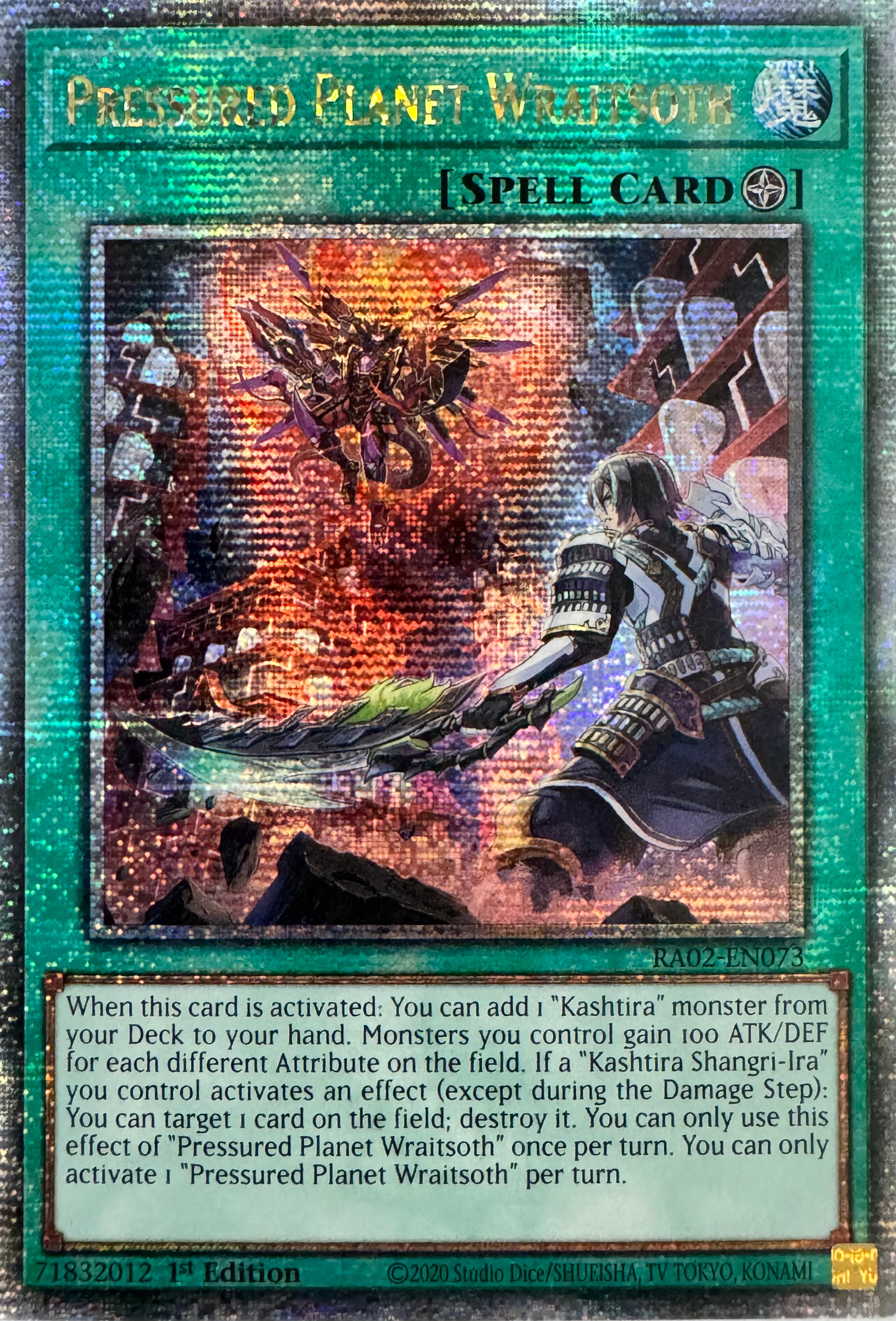 Yugioh! Pressured Planet Wraitsoth Ra02-en073 1st Edition Quarter