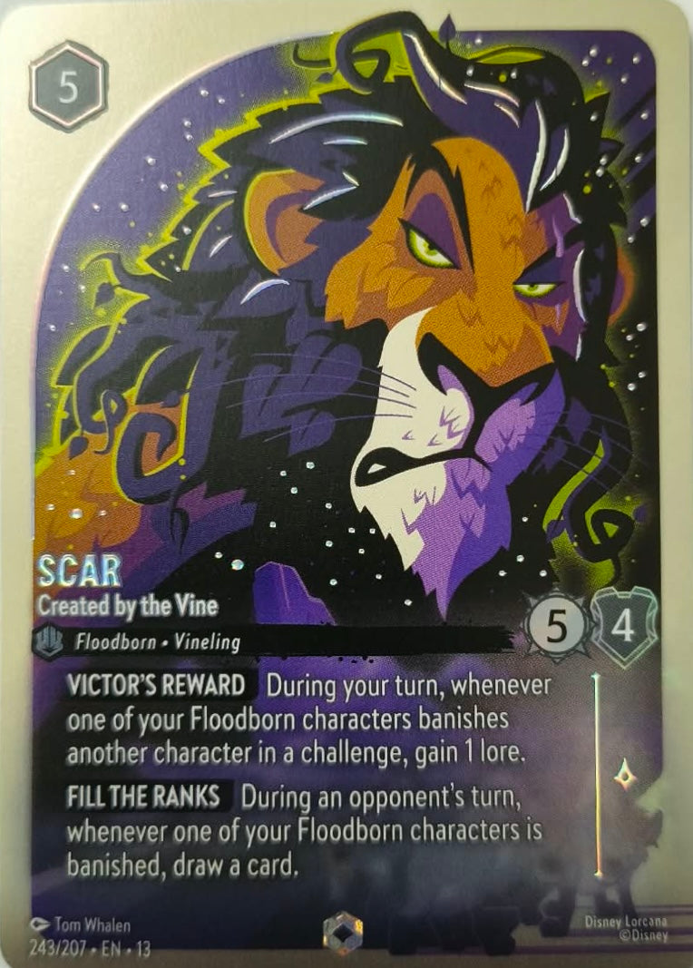 Disney Lorcana Scar 243/207 (Enchanted)