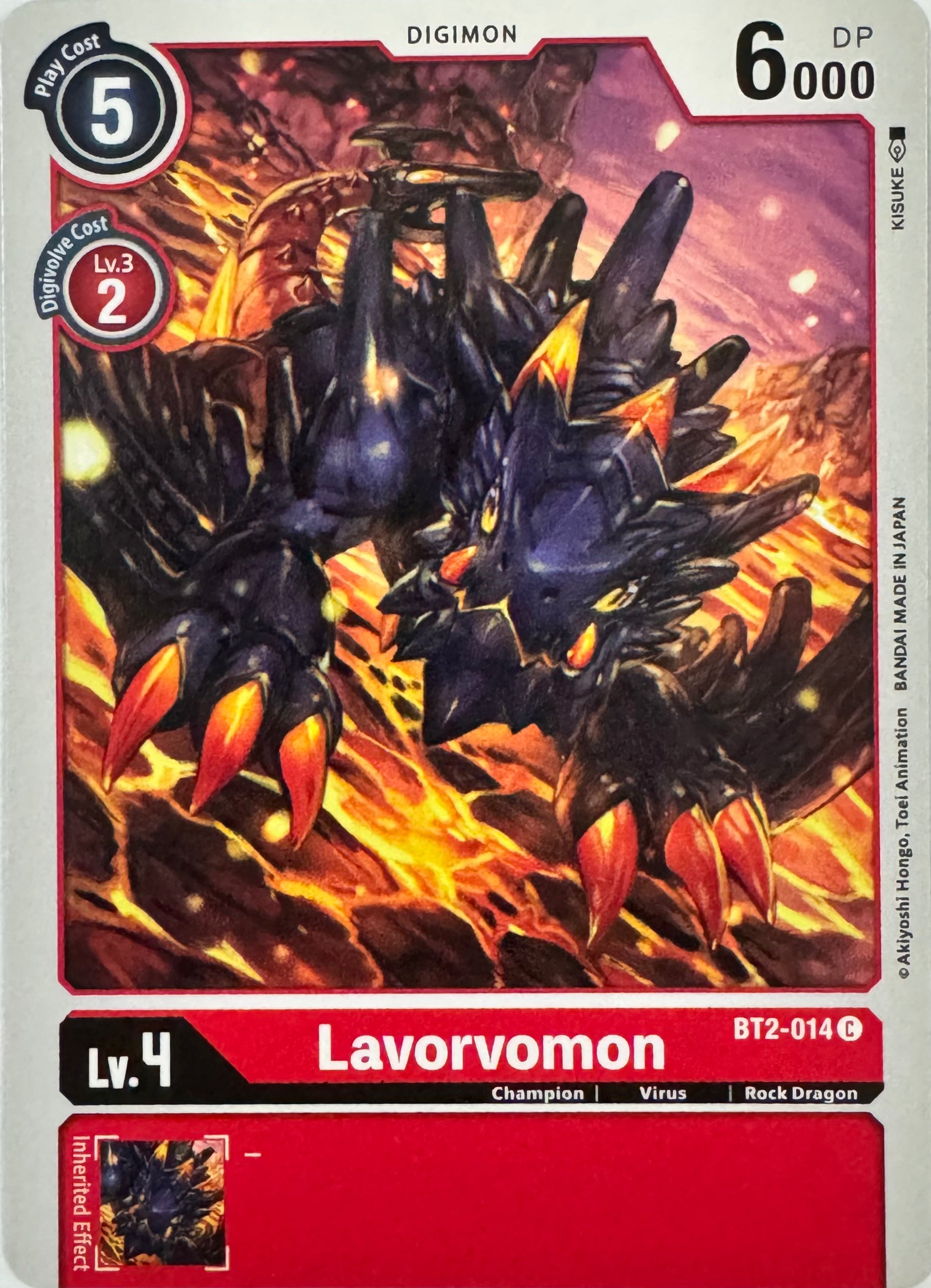 Digimon Tcg Lavorvomon Bt2-014