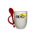 Taza Con Cuchara Rojo One Piece