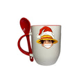 Taza Con Cuchara Rojo Loofy Navidad