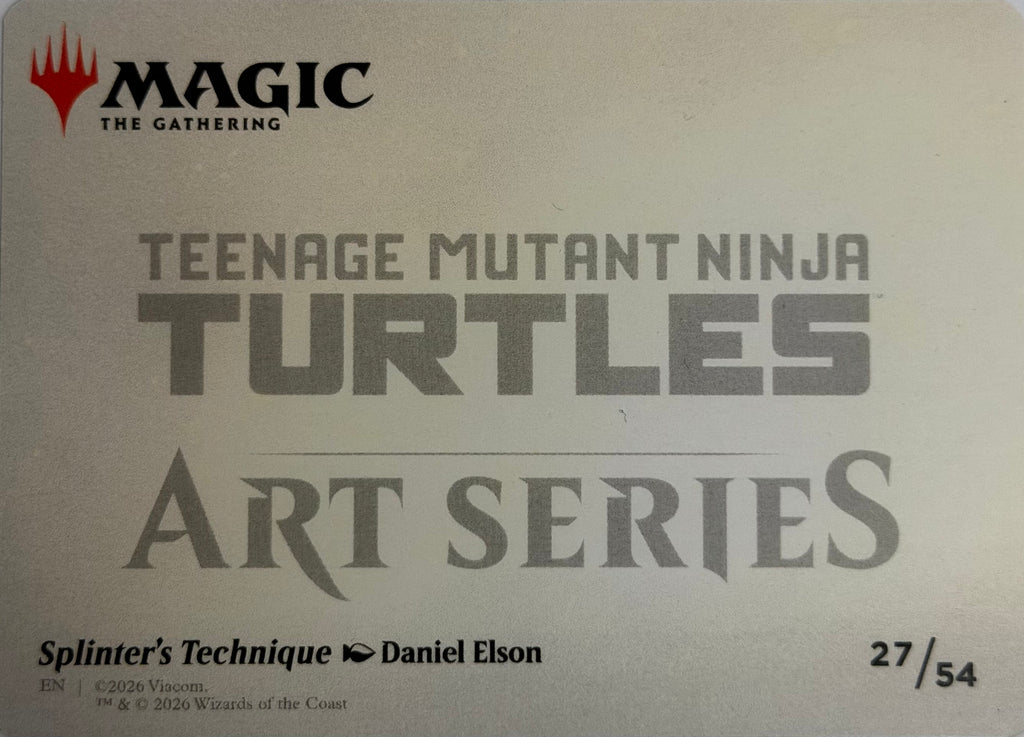 Magic Tcg Splinter’s Technique 27/54 (Art Card)