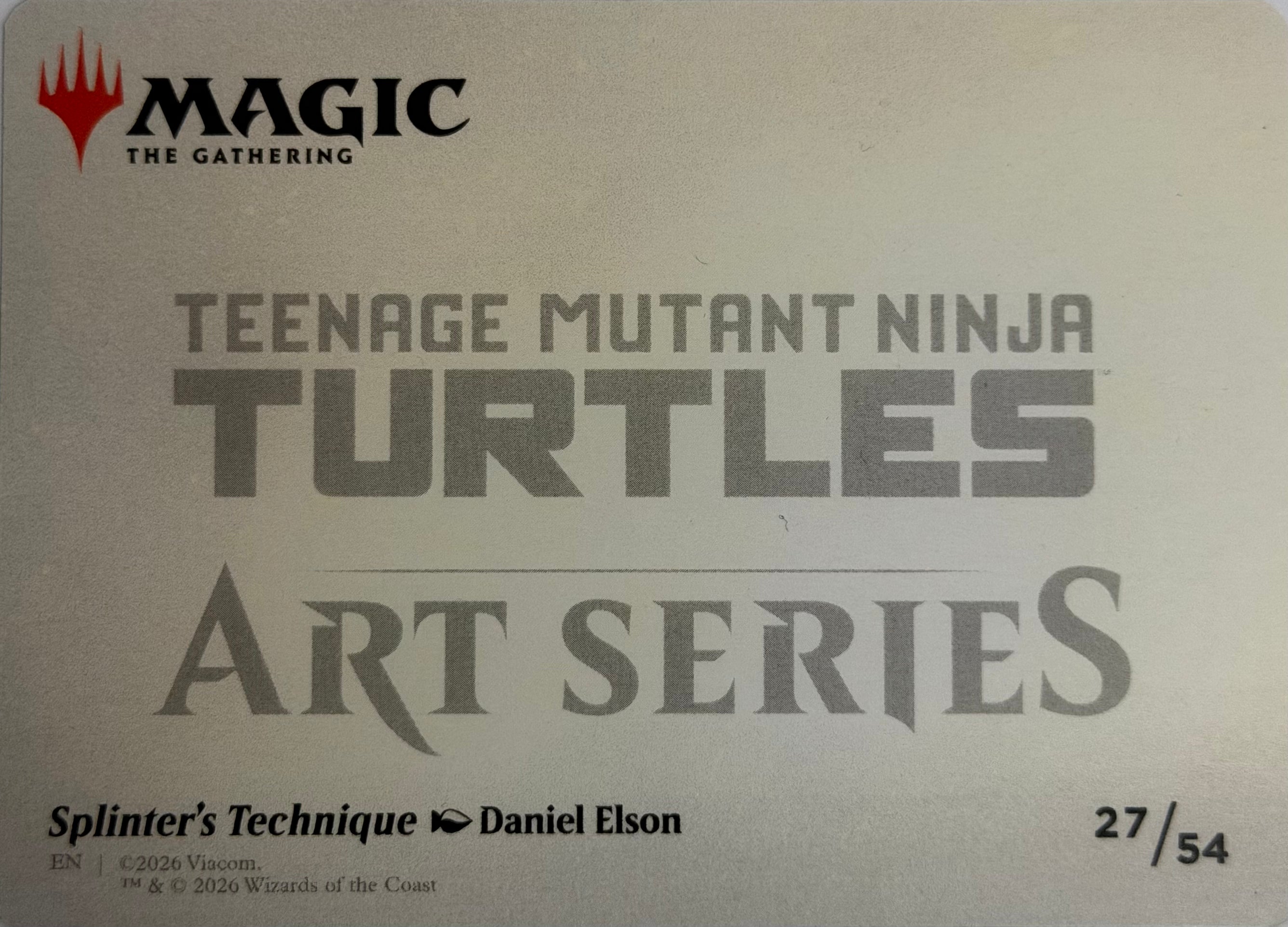 Magic Tcg Splinter’s Technique 27/54 (Art Card)