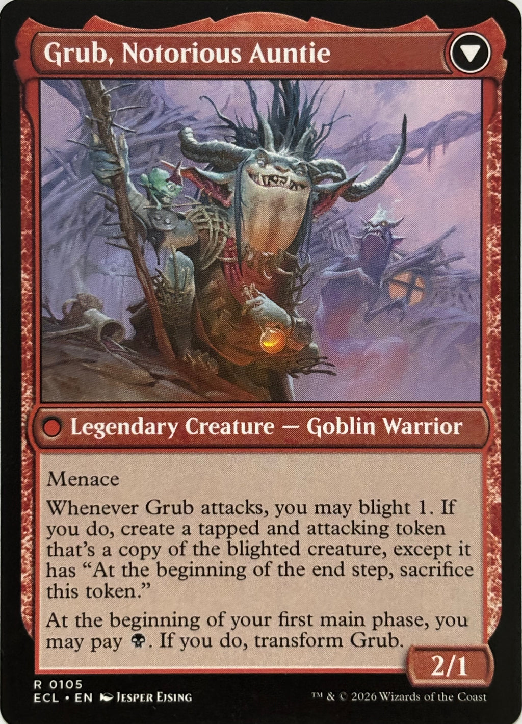 Magic Tcg Grub, Storied Matriarch // Grub, Notorious Auntie 0105