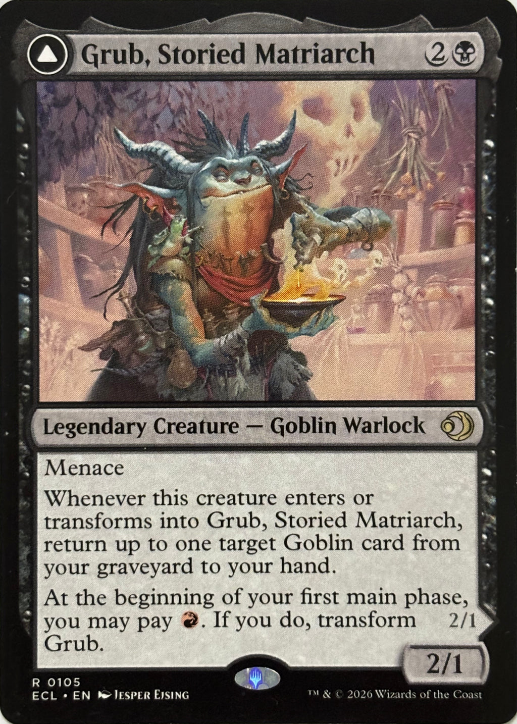 Magic Tcg Grub, Storied Matriarch // Grub, Notorious Auntie 0105