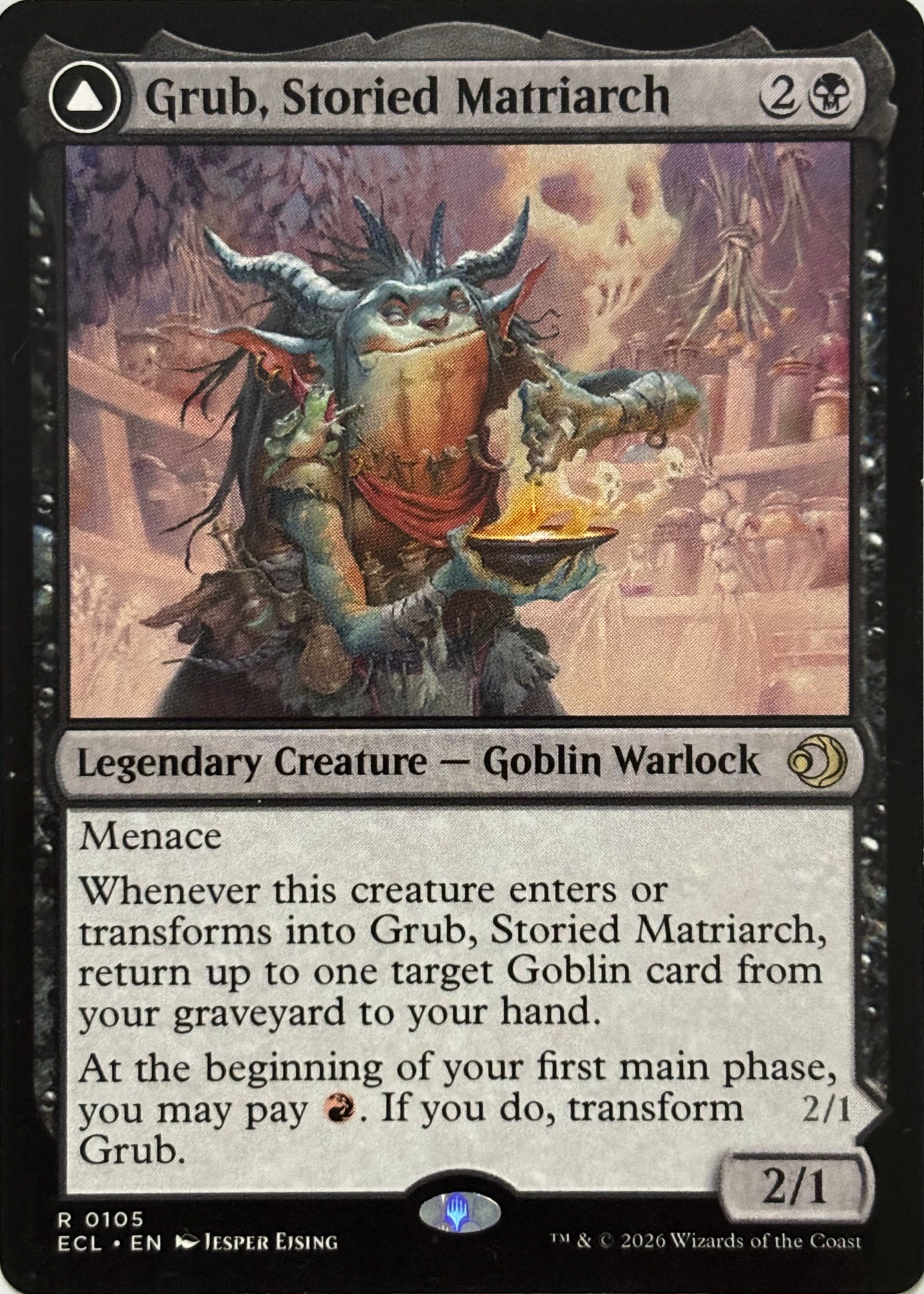 Magic Tcg Grub, Storied Matriarch // Grub, Notorious Auntie 0105