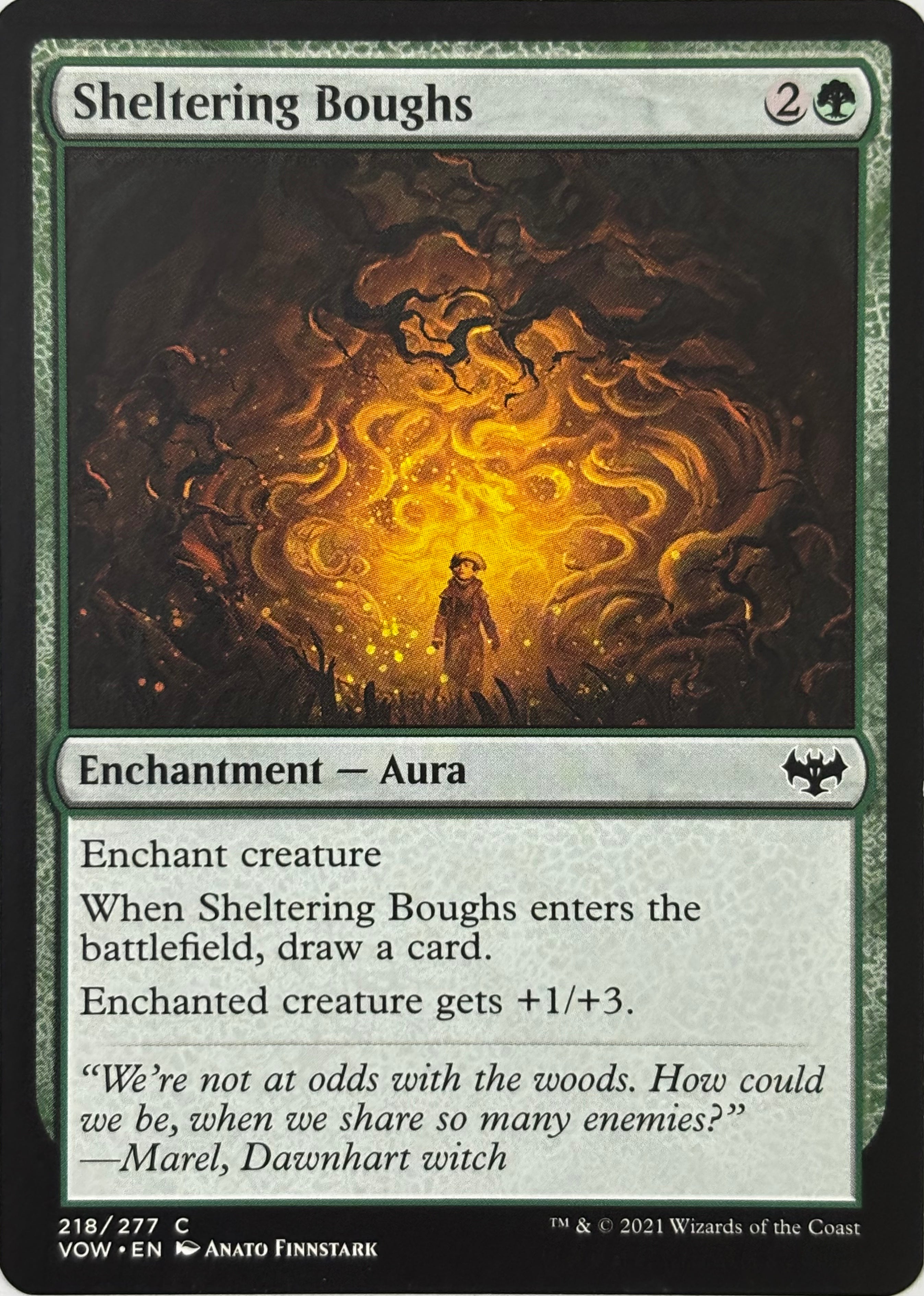 Magic Tcg Sheltering Boughs 218/277