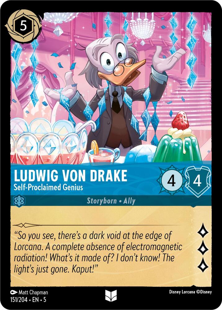 Disney Lorcana Ludwig Drake 151/204