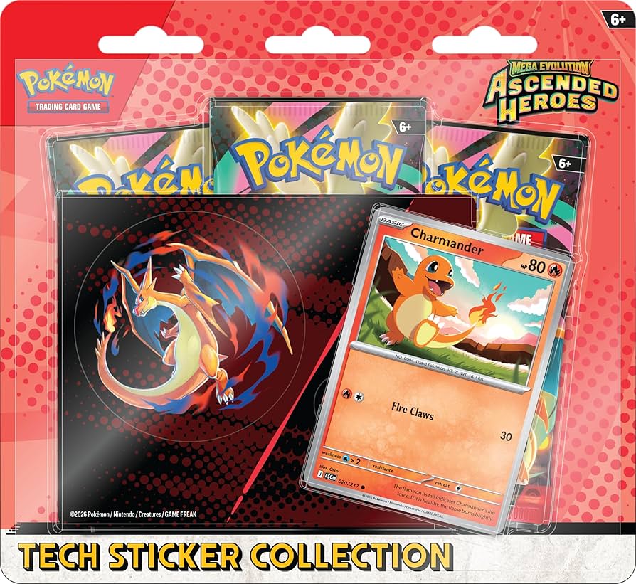 Pokemon Tcg Ascended Heroes Tech Sticker Collection Charmander