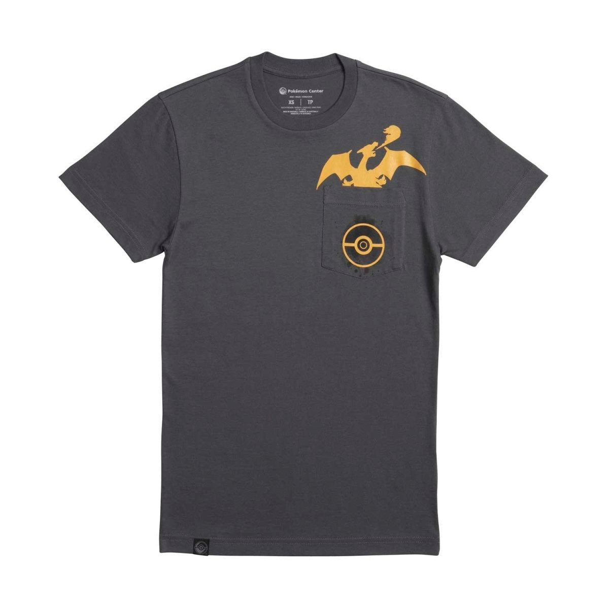 Pokemon Charizard Peek-a-Pokémon Pocket T-Shirt - Adult Talla L