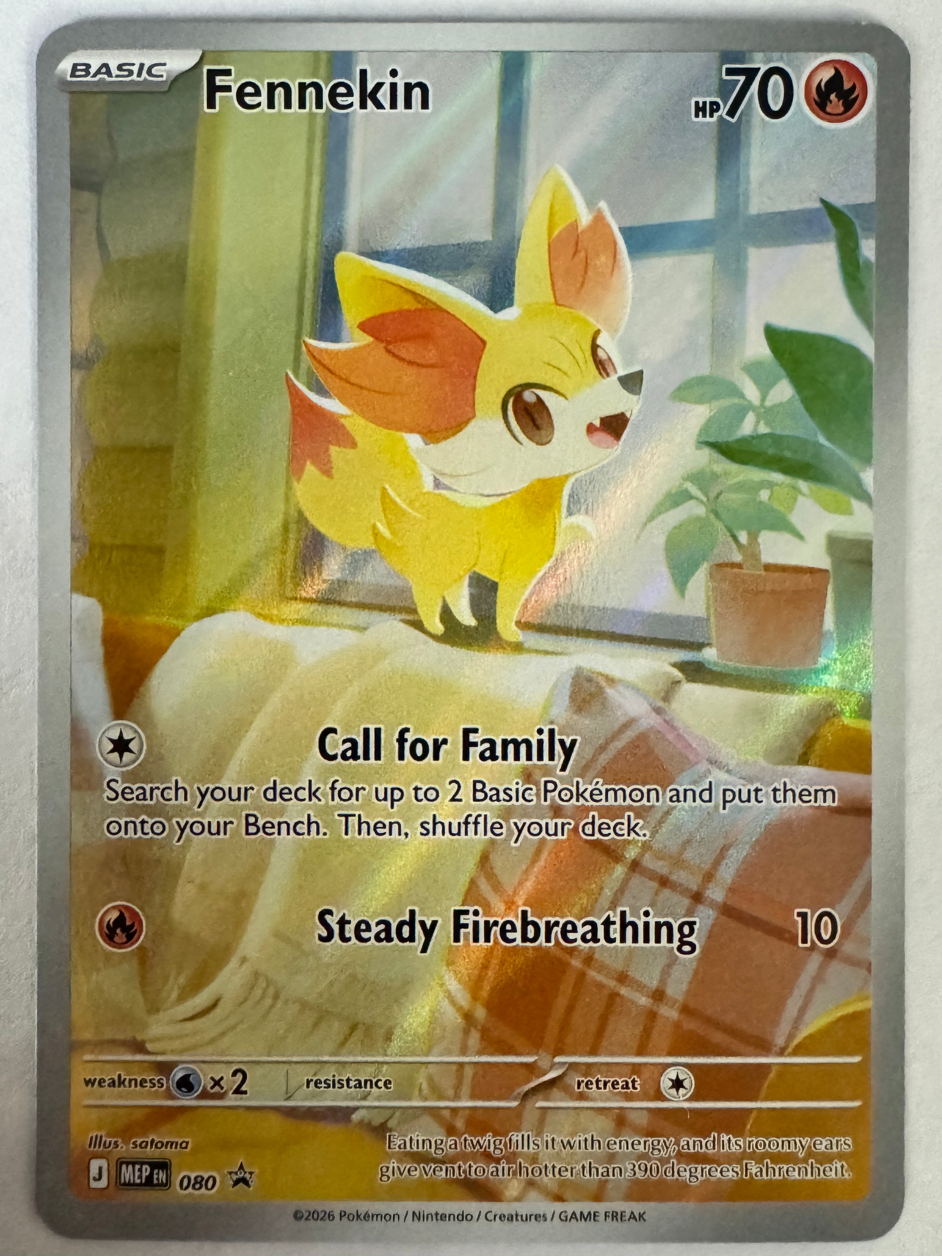 Pokemon Tcg Fennekin 080 Promo