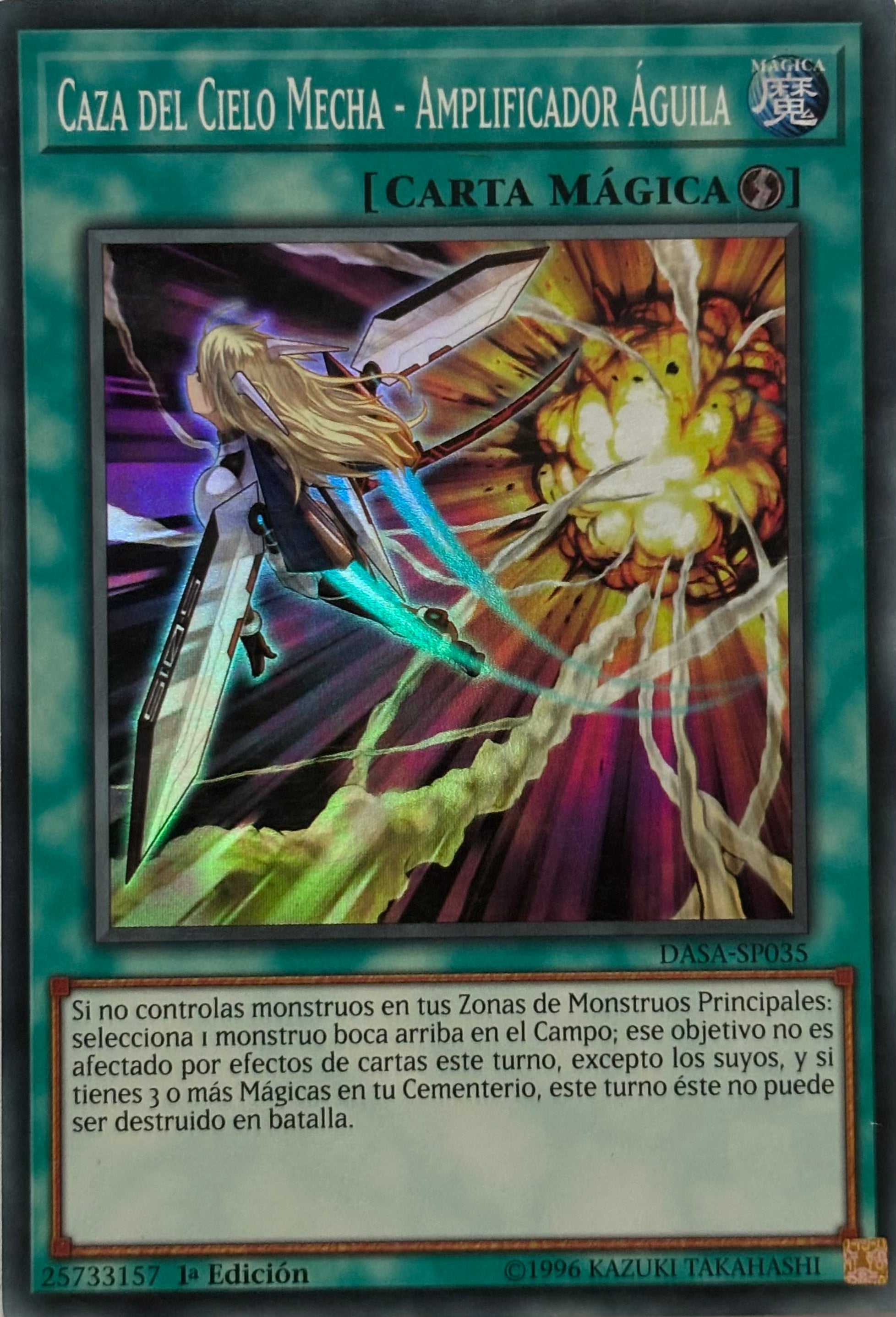 Yugioh! Caza del Cielo Mecha - Amplificador Águila DASA-SP035 1ra Edición Super