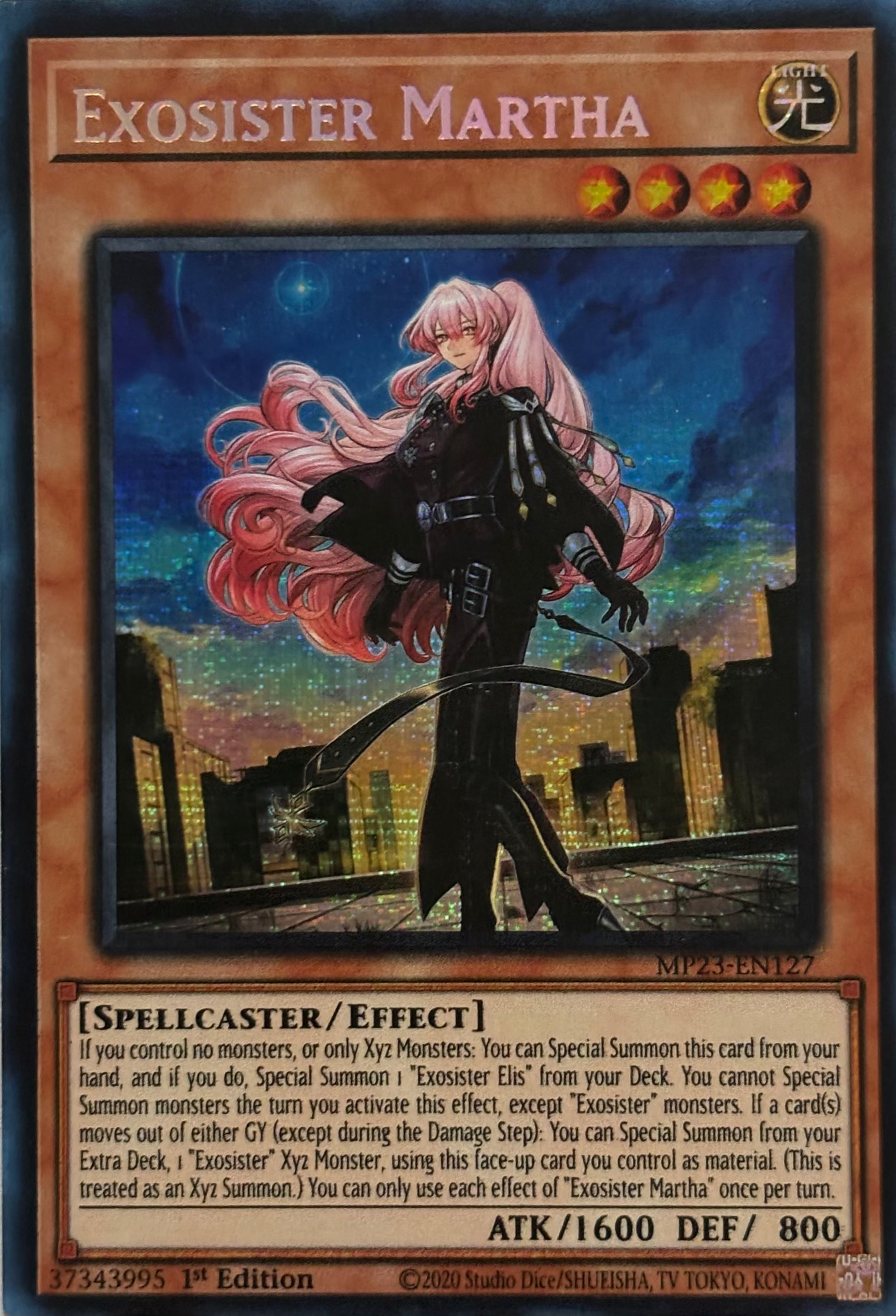 Yugioh! Exosister Martha MP23-EN127 1st Edition Prismatic