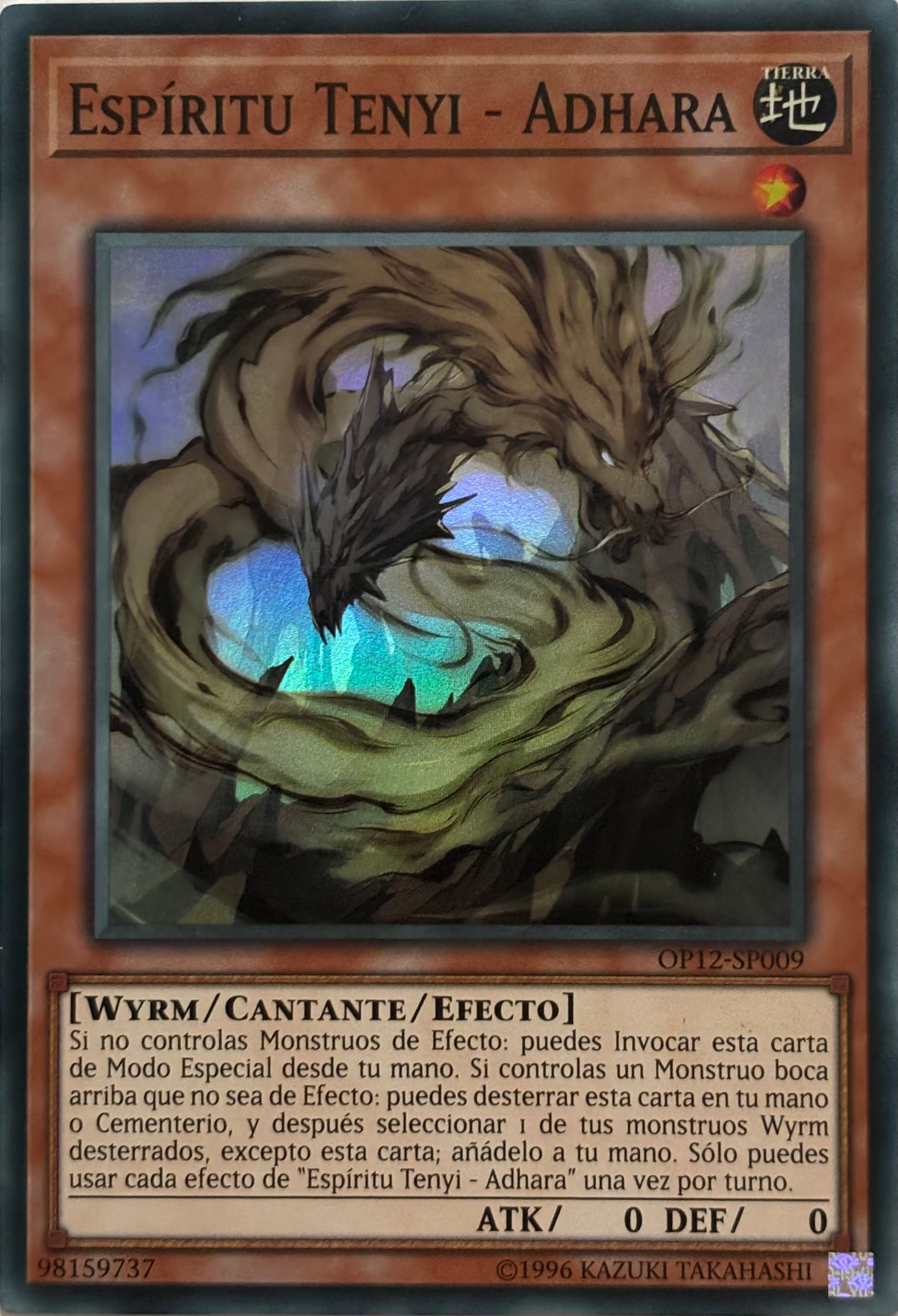 Yugioh! Espíritu Tenyi - Adhara OP12-SP009 Super