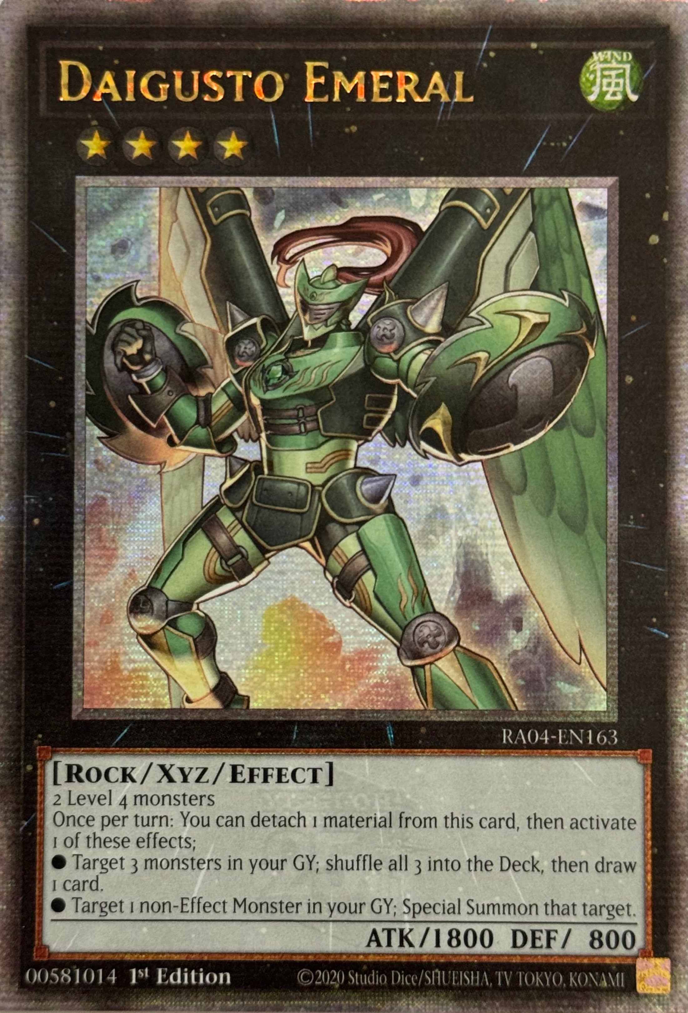 Yugioh! Daigusto Emeral RA04-EN163 1st Edition Quarter Century