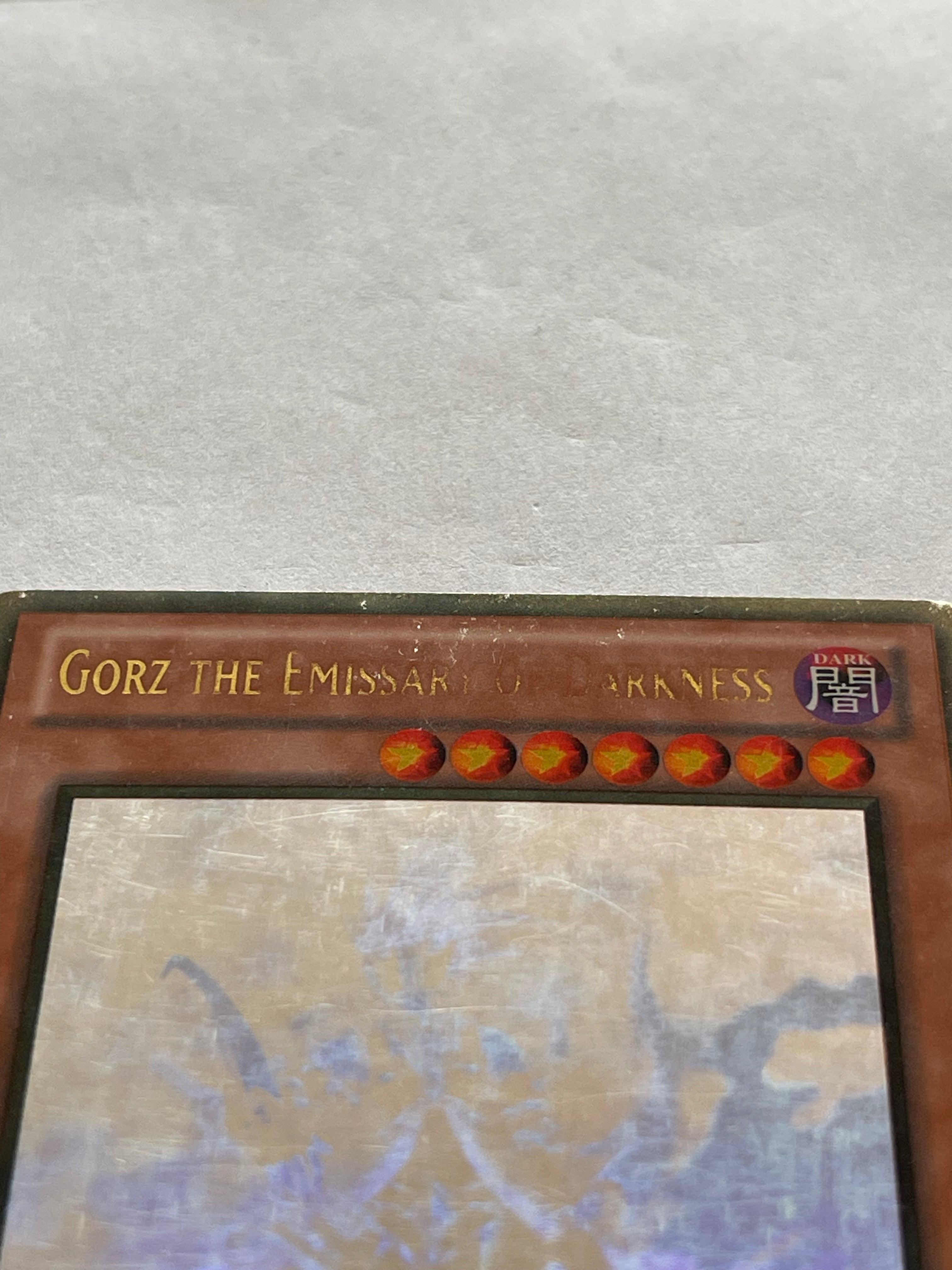 Yugioh! Gorz the Emissary of Darkness GLD5-EN024 Limited Edition Ghost/Gold Rare DMG