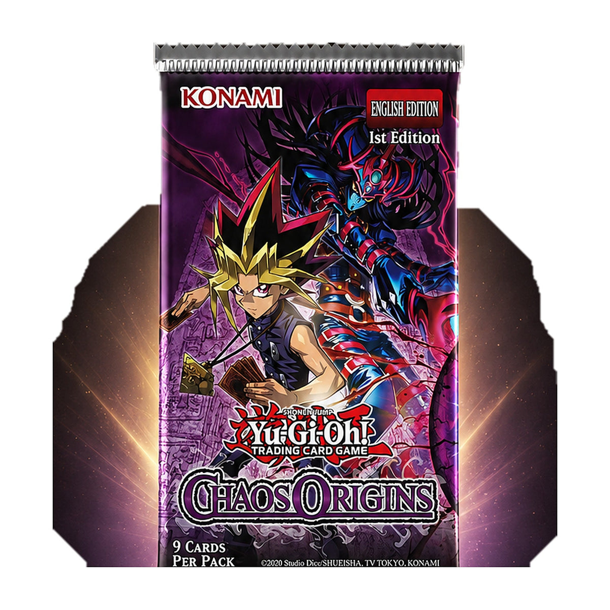 Yu-Gi-Oh Chaos Origins sobre individual sellado