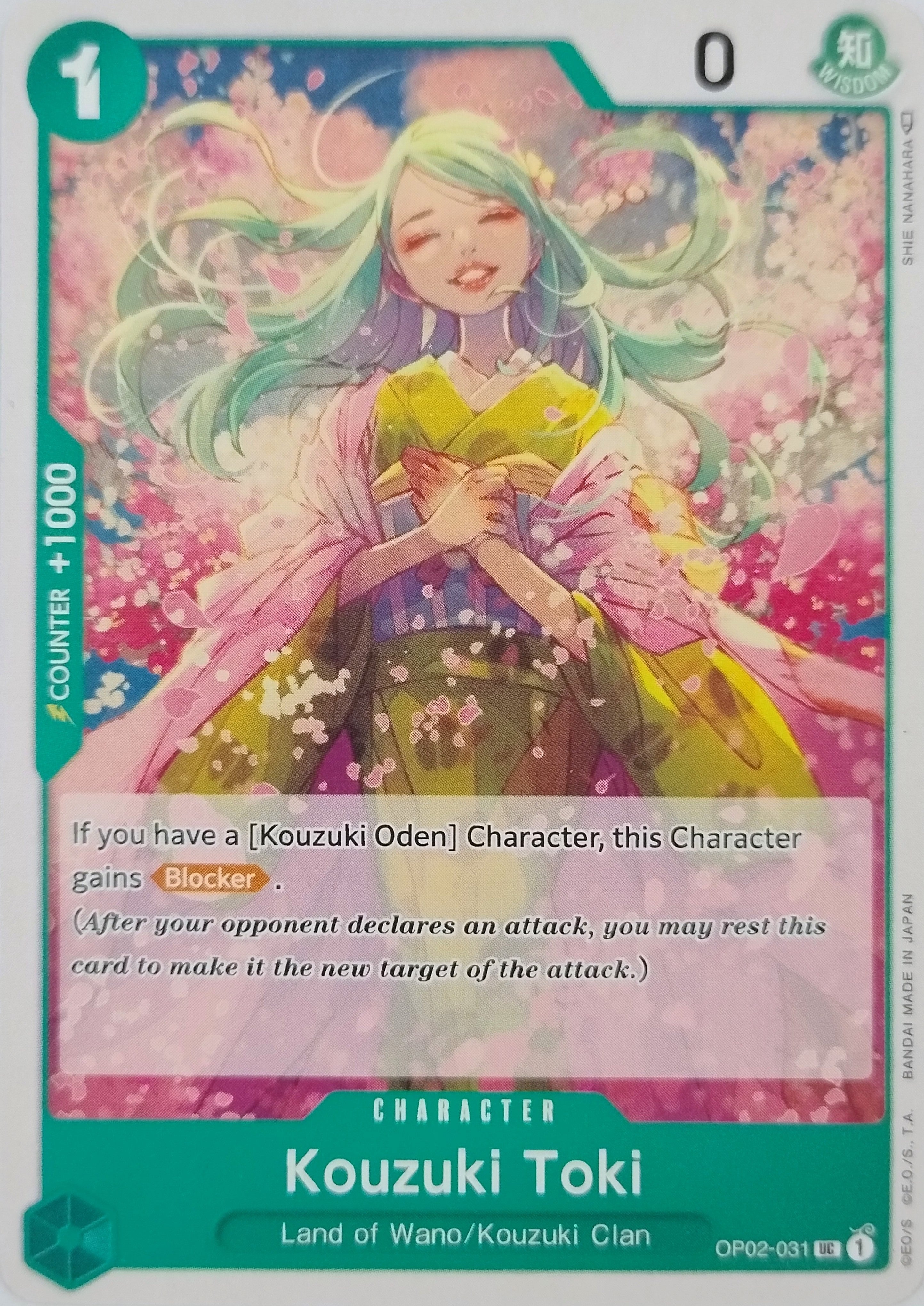 One Piece Tcg Kouzuki Toki Op02-031