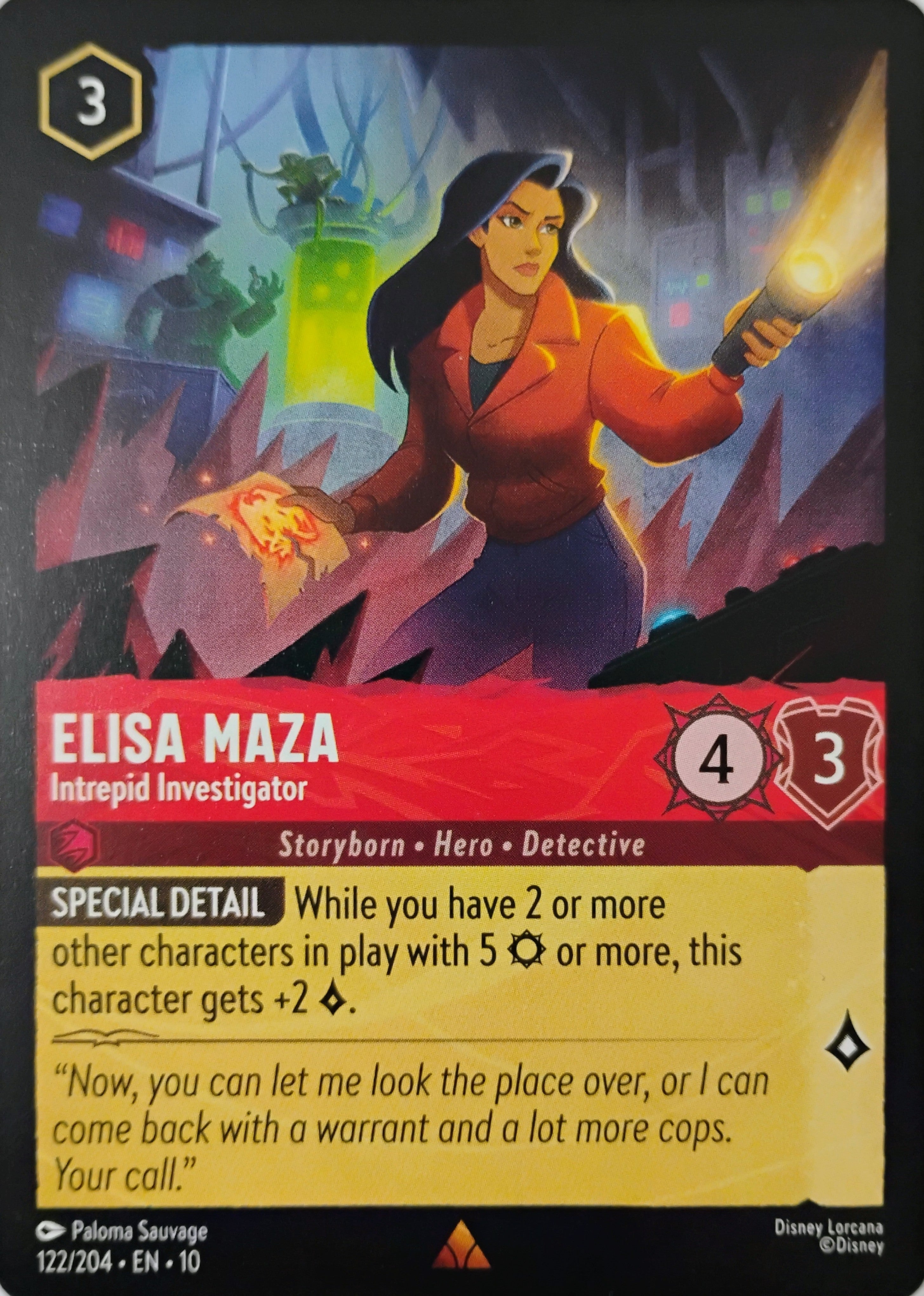 Disney Lorcana Elisa Maza 122/204
