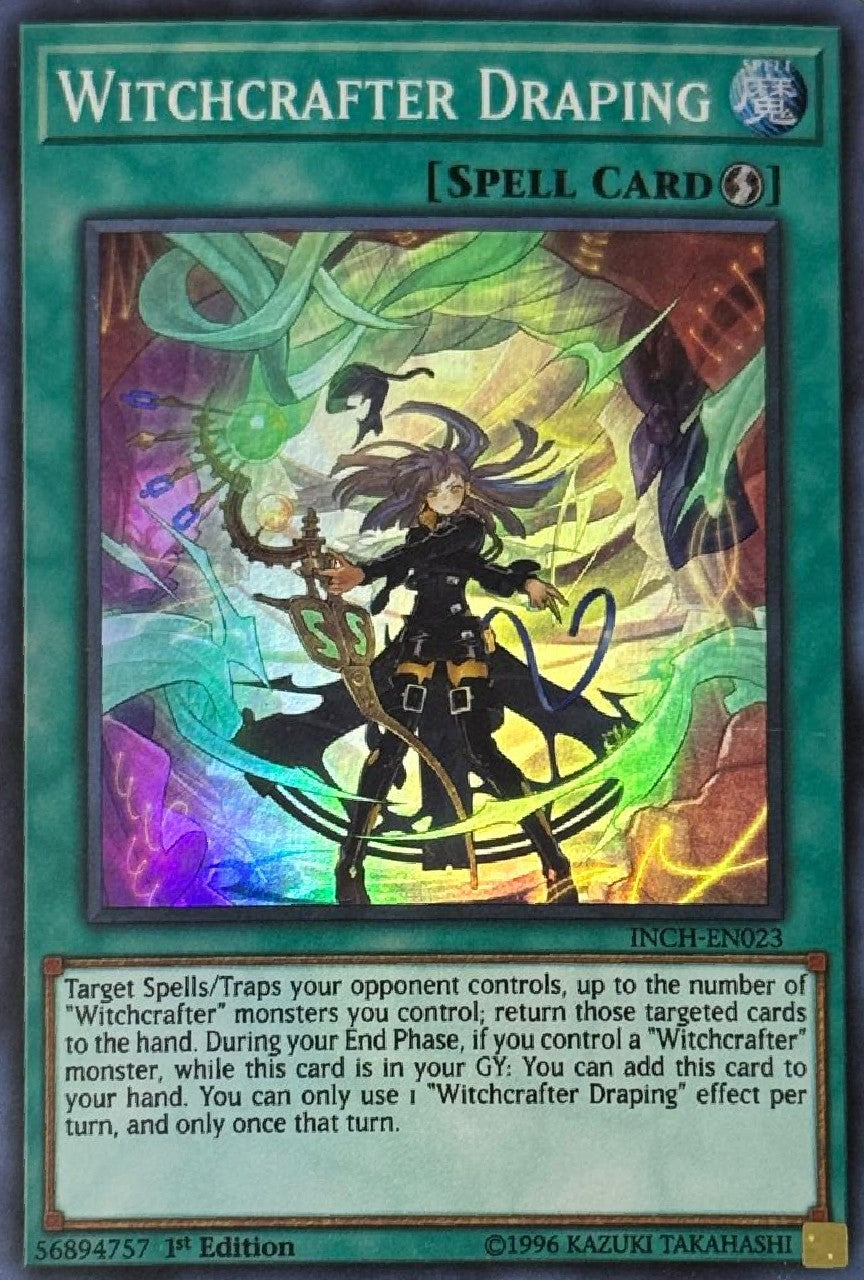 Yugioh! Witchcrafter Draping INCH-EN023 1st Edition Super