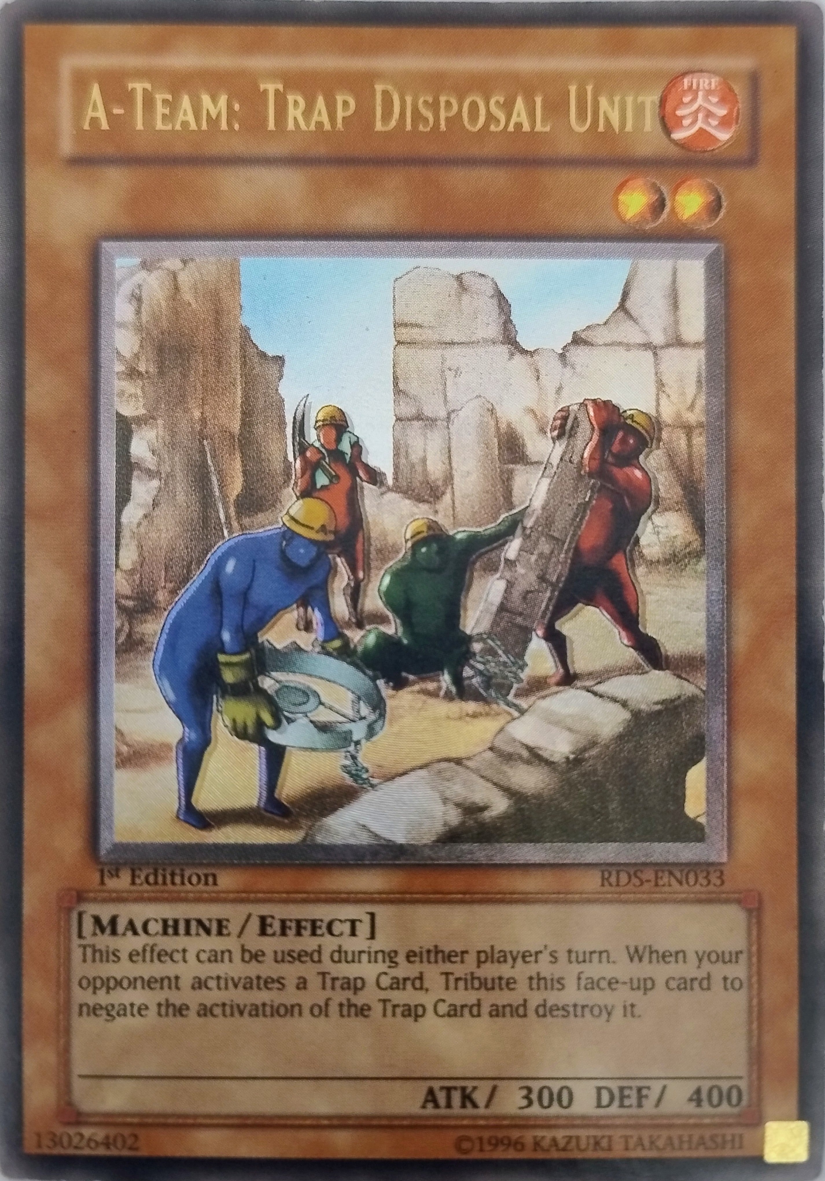 Yugioh! A-Team: Trap Disposal Unit Rds-en033 1st Edition Últimate