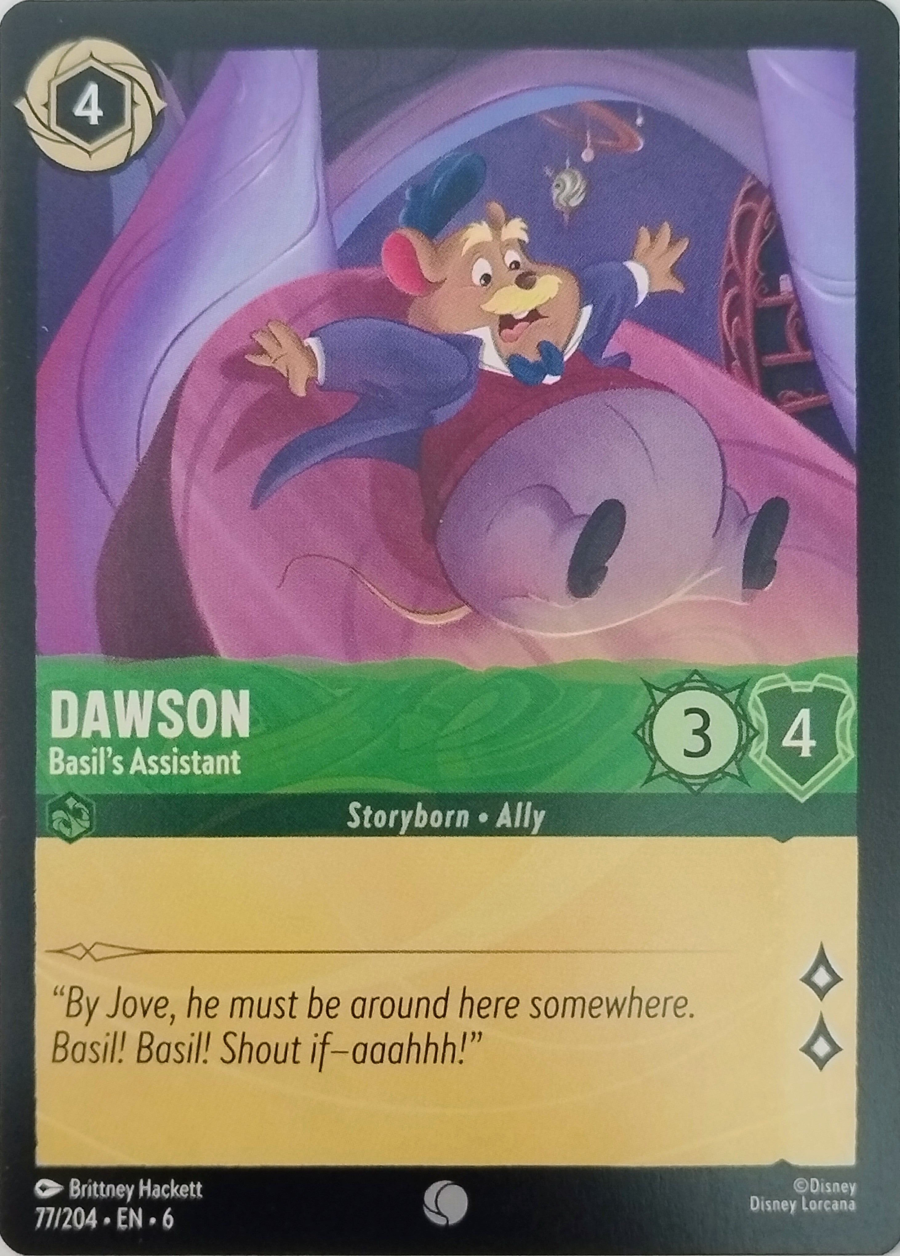 Disney Lorcana Dawson 77/204