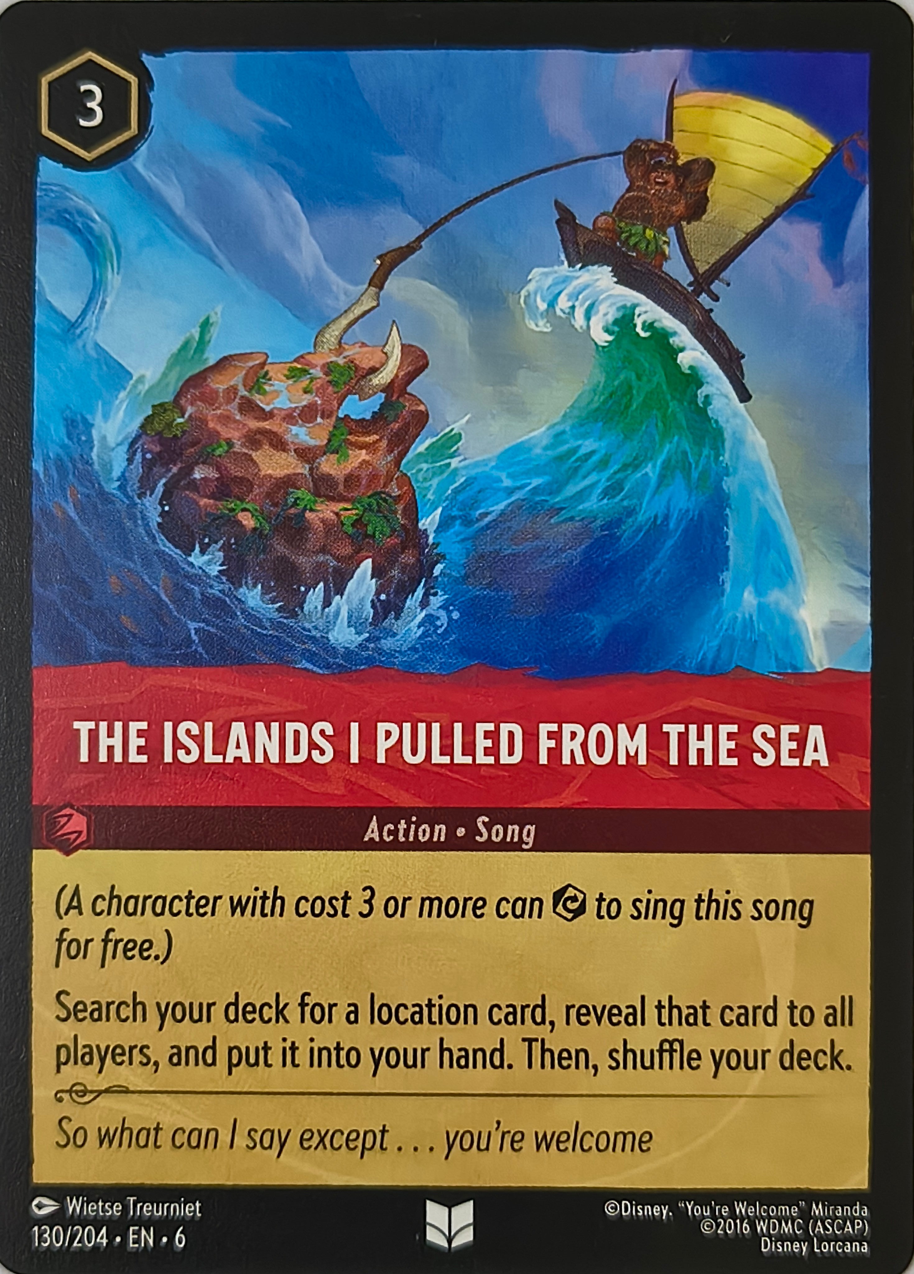 Disney Lorcana The Island I Pulled From The Sea