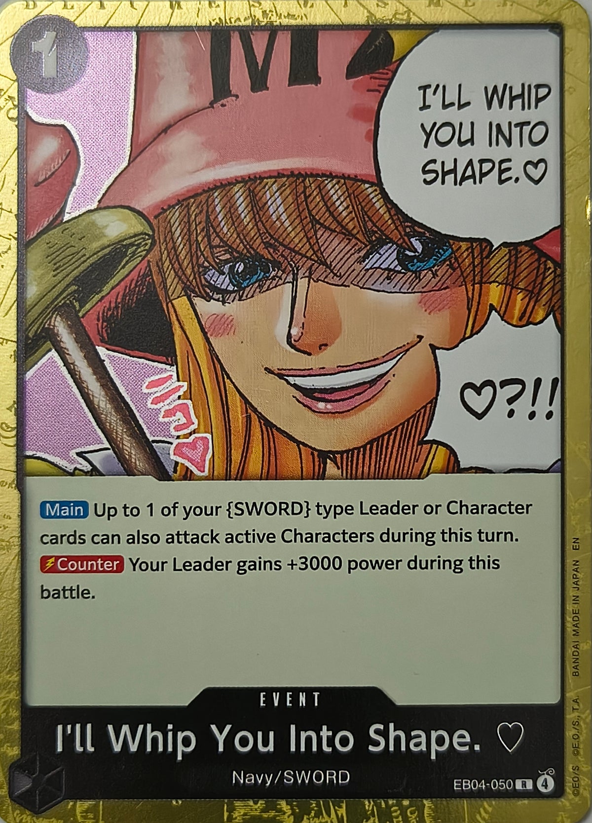 One piece I'll Whip You Into Shape. eb04-050 Foil