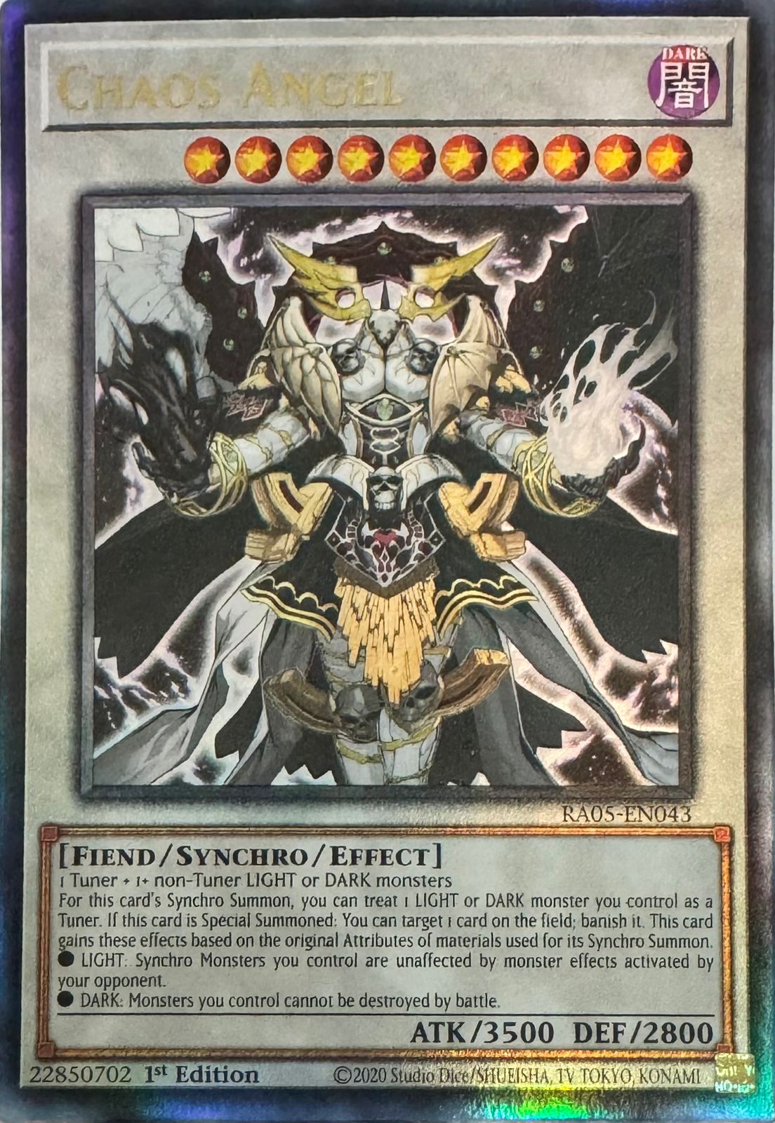 Yugioh! Chaos angel Ra05-en043 1st edition Ultimate