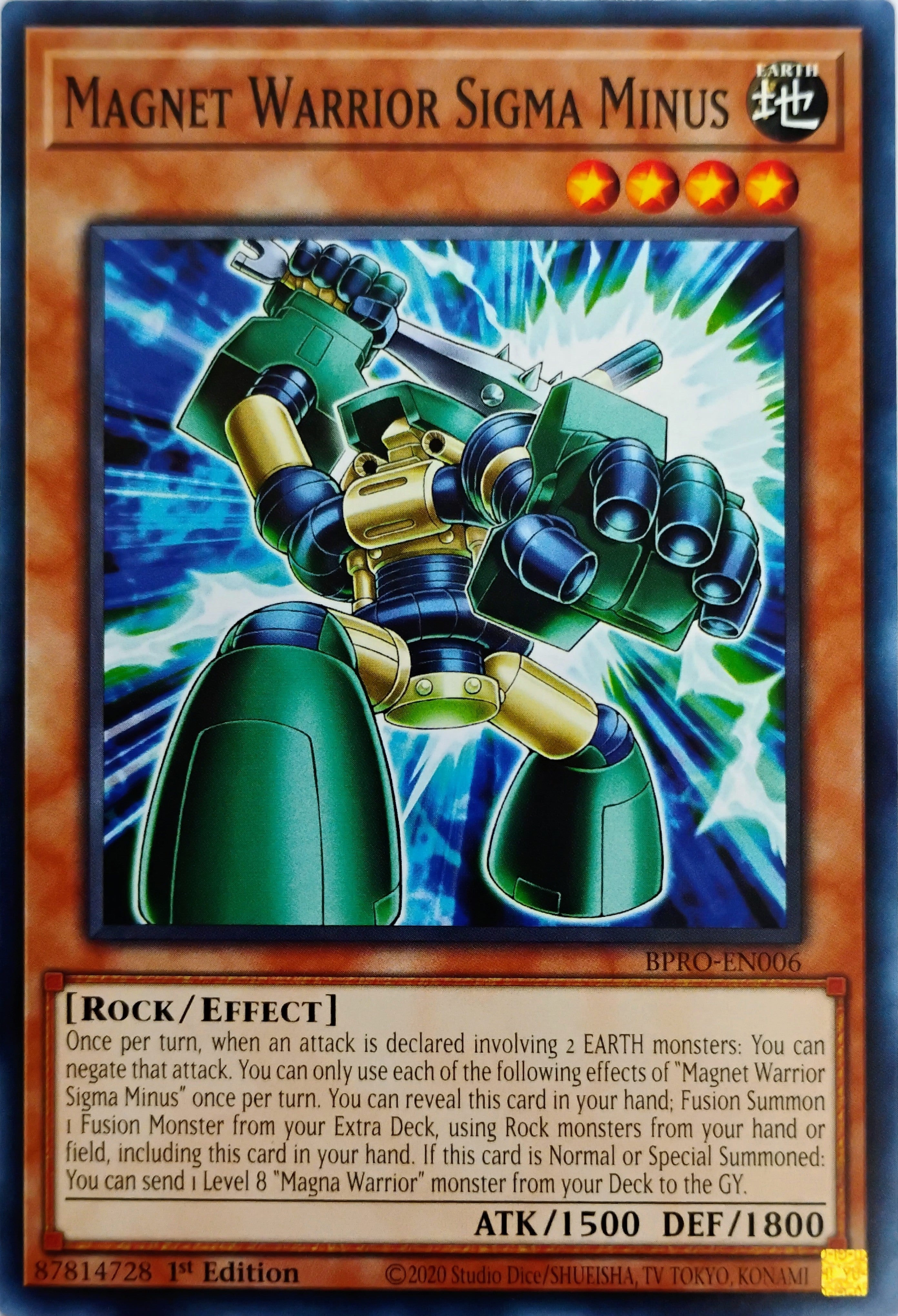 Yugioh! Magnet Warrior Sigma Minus Bpro-en006