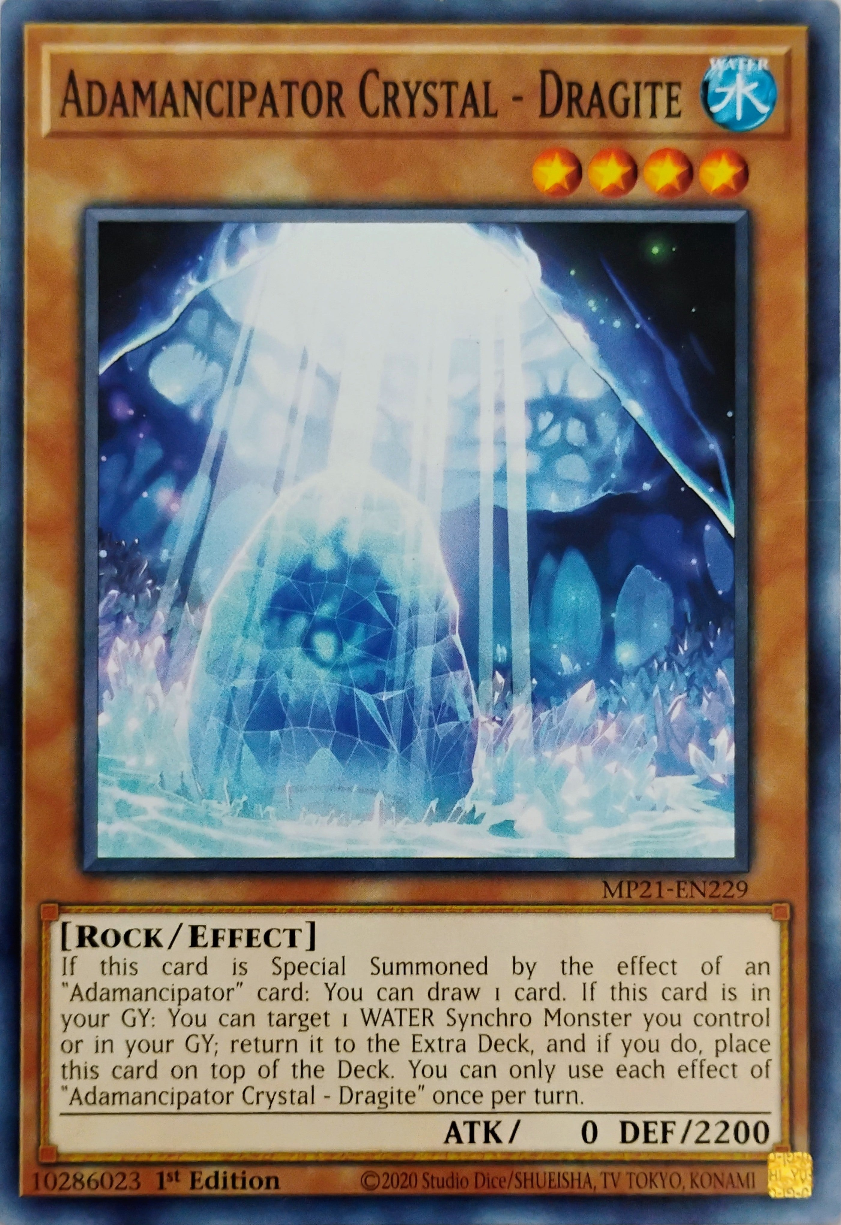 Adamancipator Crystal - Dragite Mp21-en229 1st edition