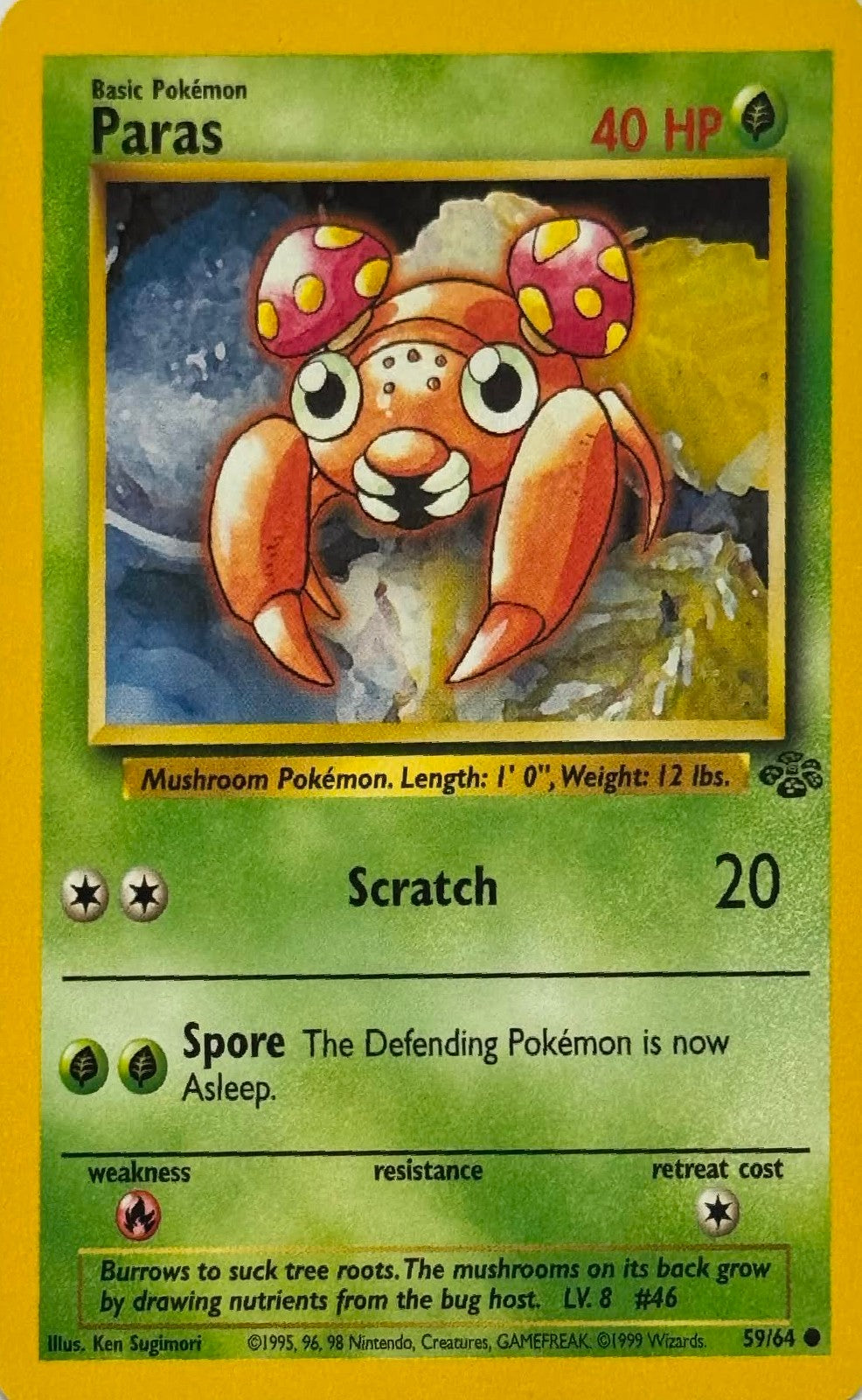 Pokémon Tcg Paras 59/64