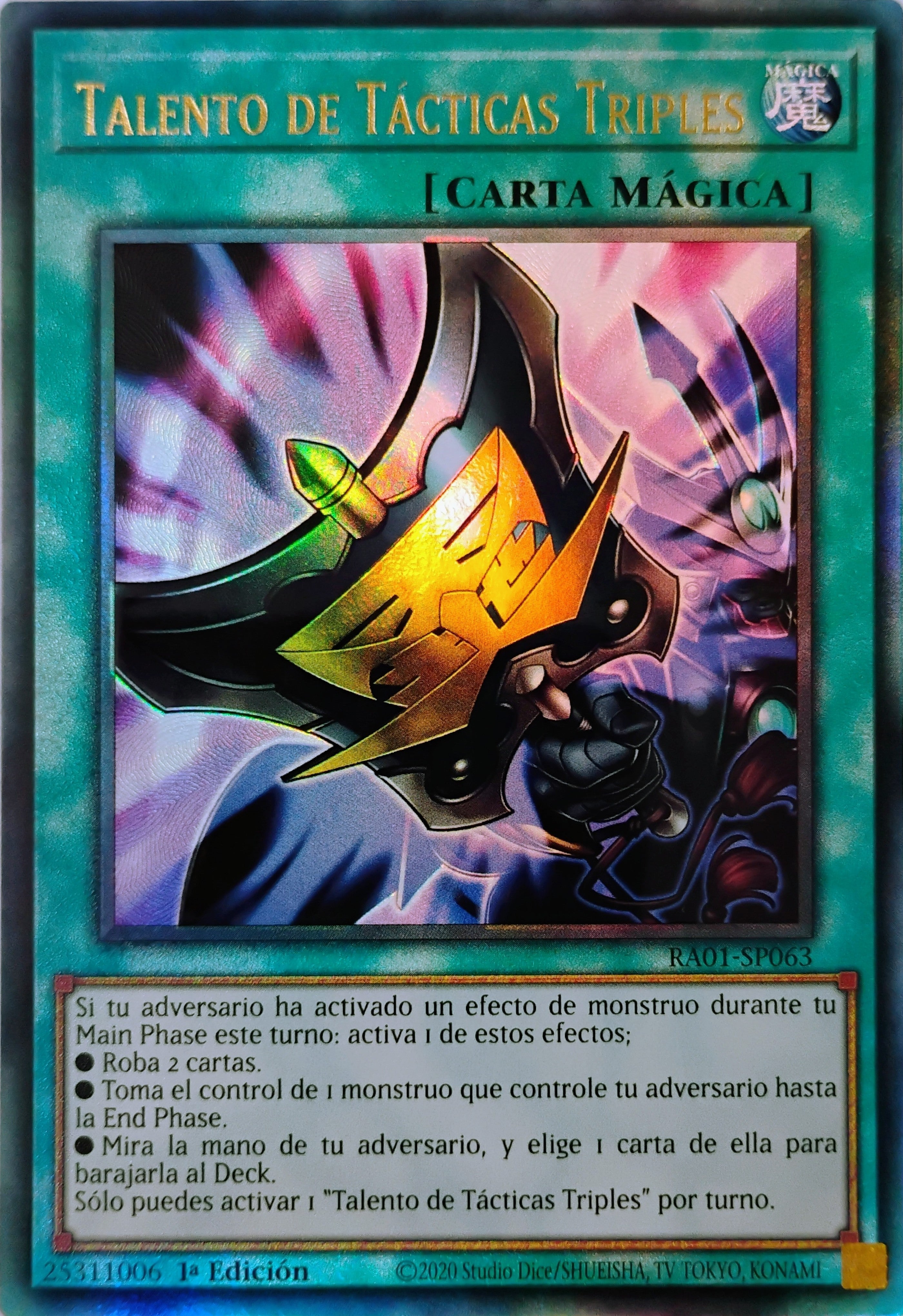 Yugioh! Talento De Tácticas Triples Ra01-sp063 Ultimate