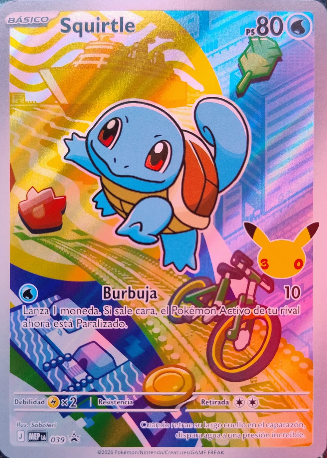 Pokémon tcg Squirtle 039 (Español)