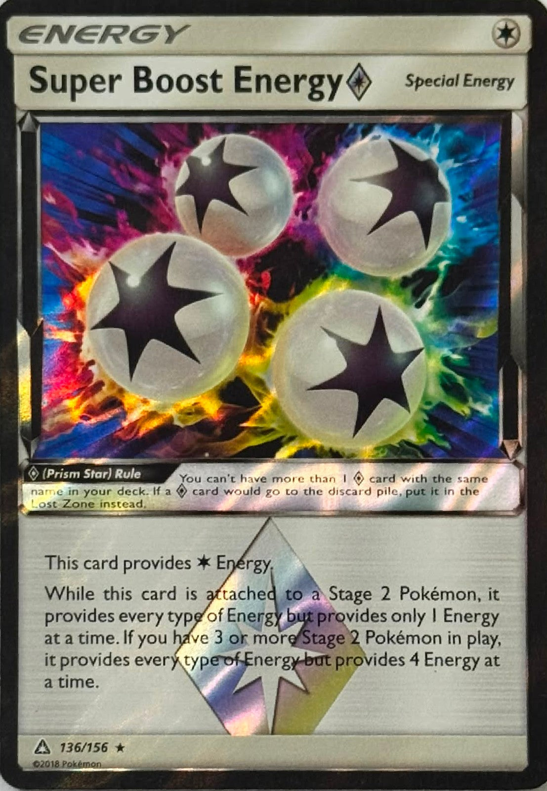 Pokémon Tcg Super Boost Energy 136/156 Prismátic Star