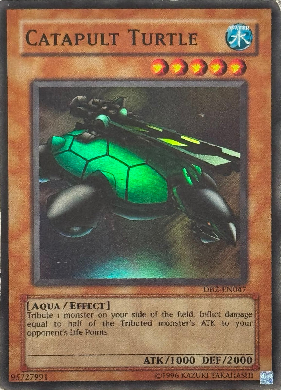Yugioh! Catapult Turtle DB2-EN047 Super