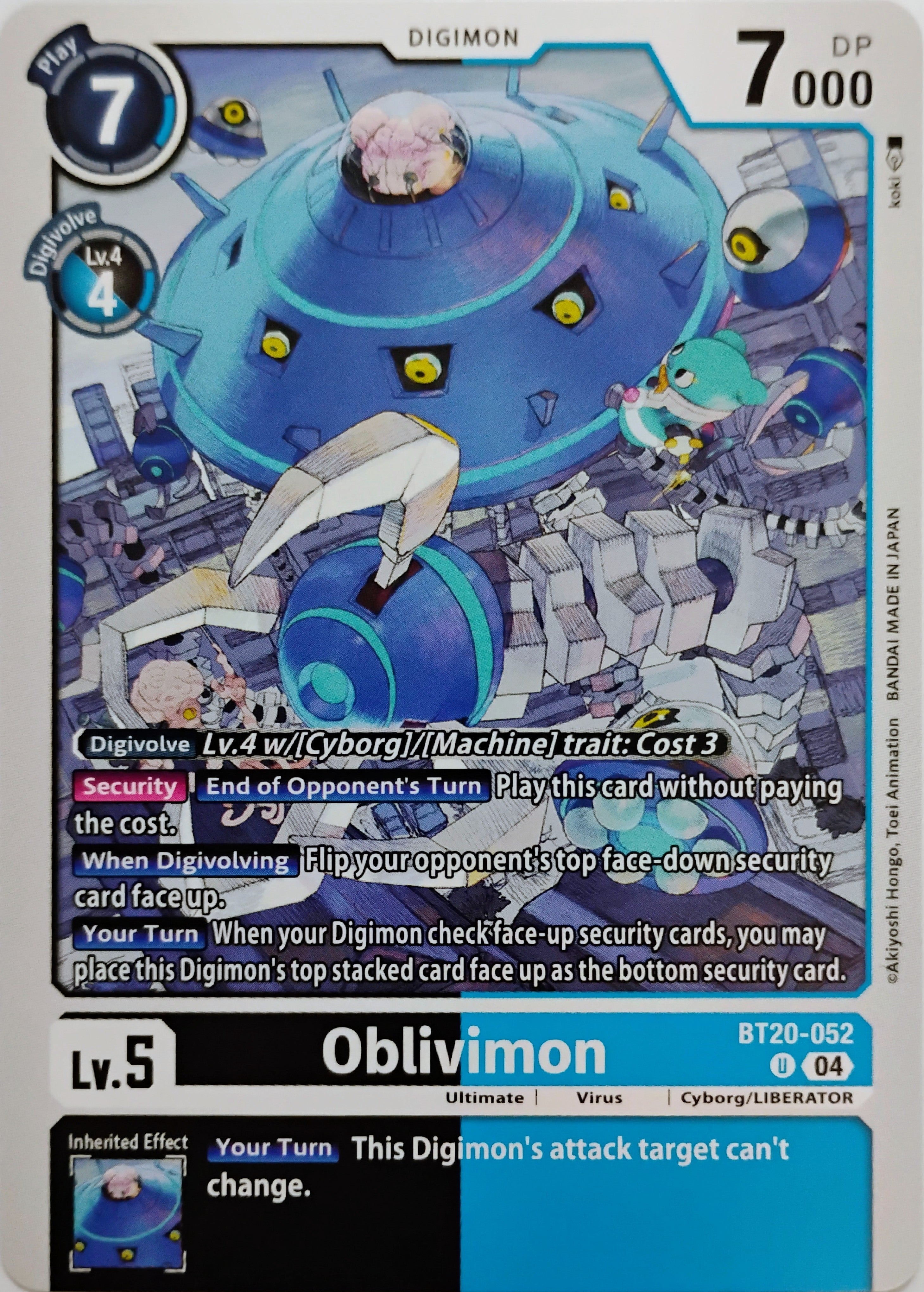 Digimon tcg Oblivimon Bt20-052