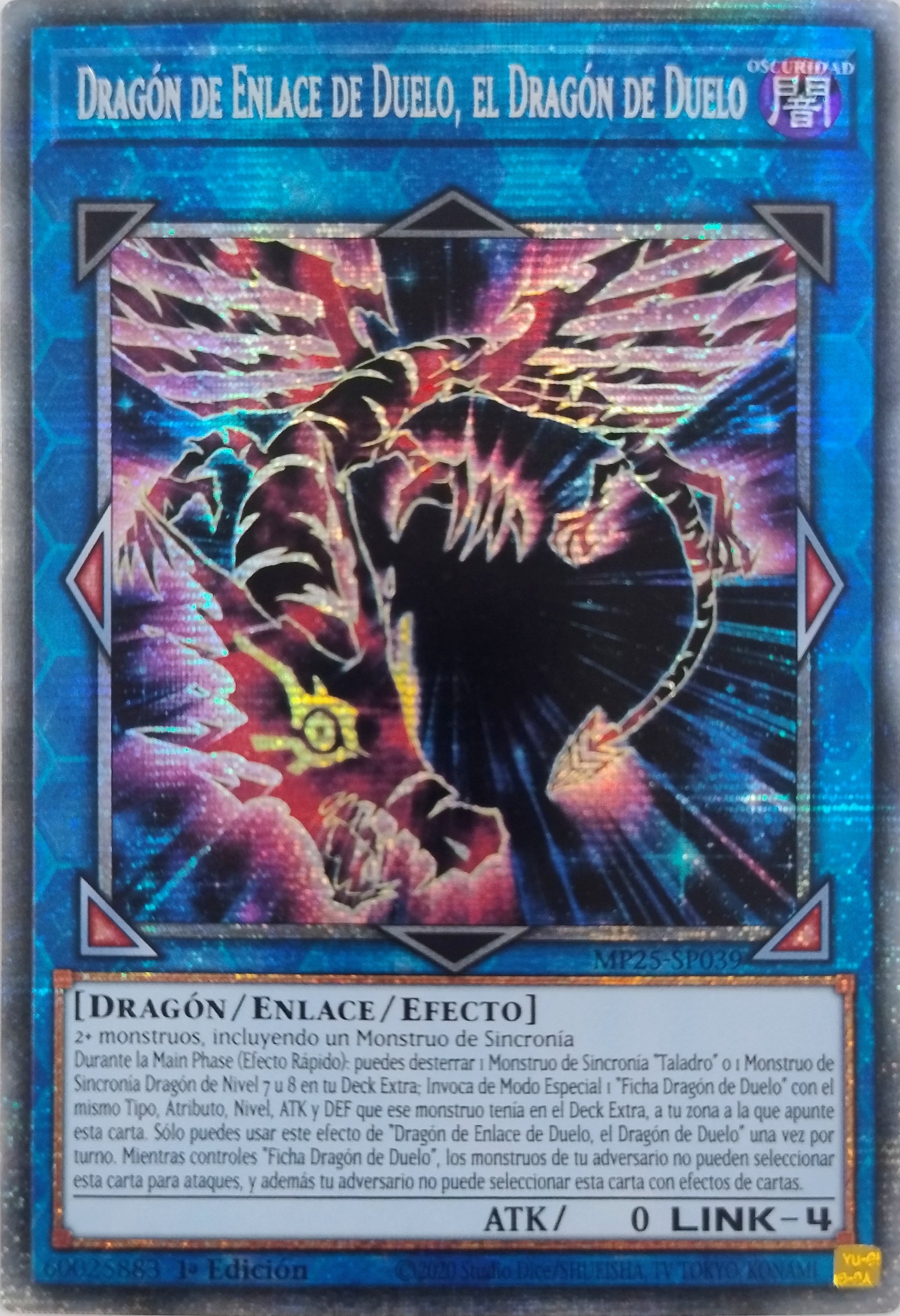 Yugioh! Dragón De Enlace De Duelo, El Dragón De Duelo Mp25-Sp039 1a Edición Starlight
