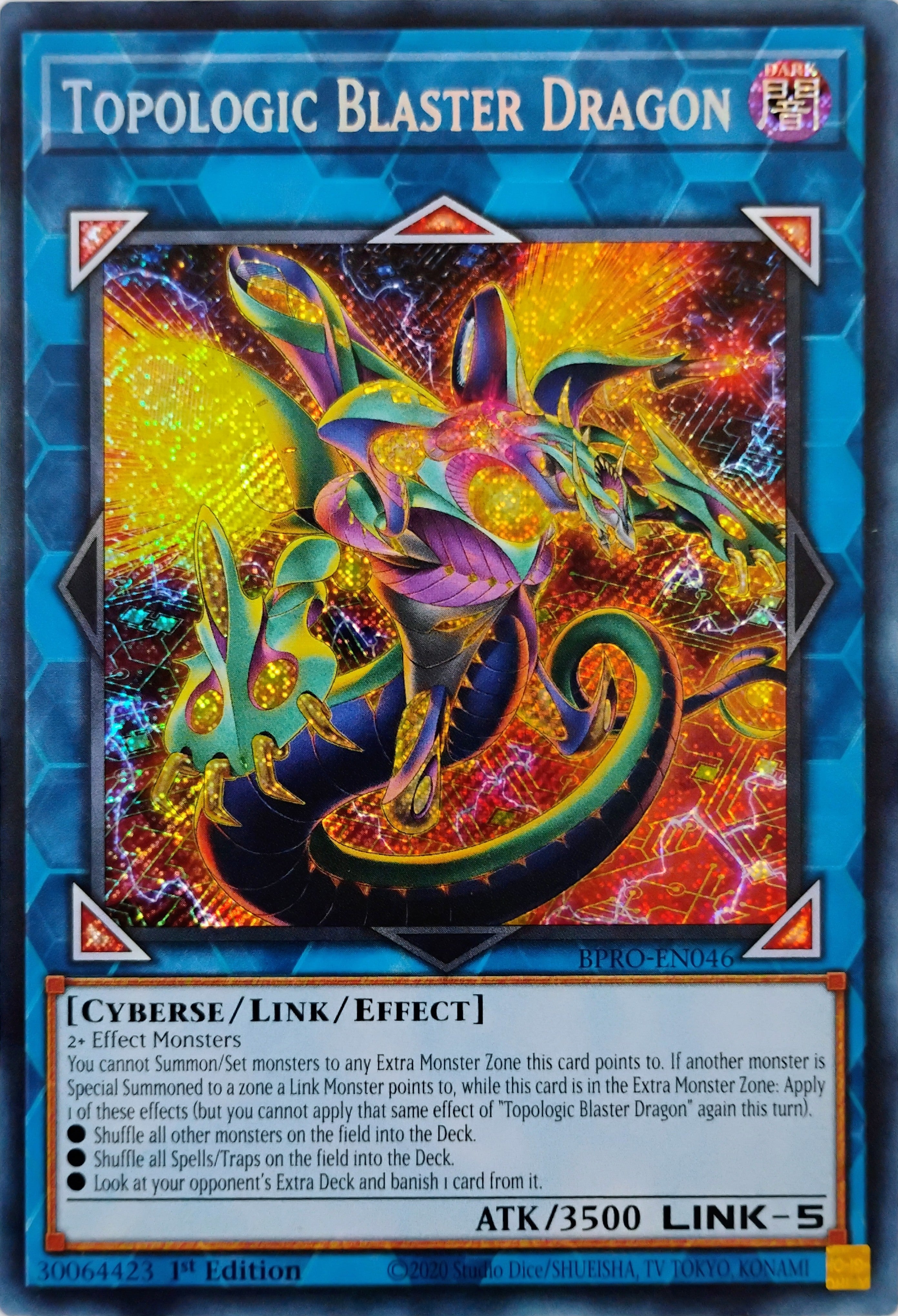 Yugioh! Topologic Blaster Dragon Bpro-en046 Secret
