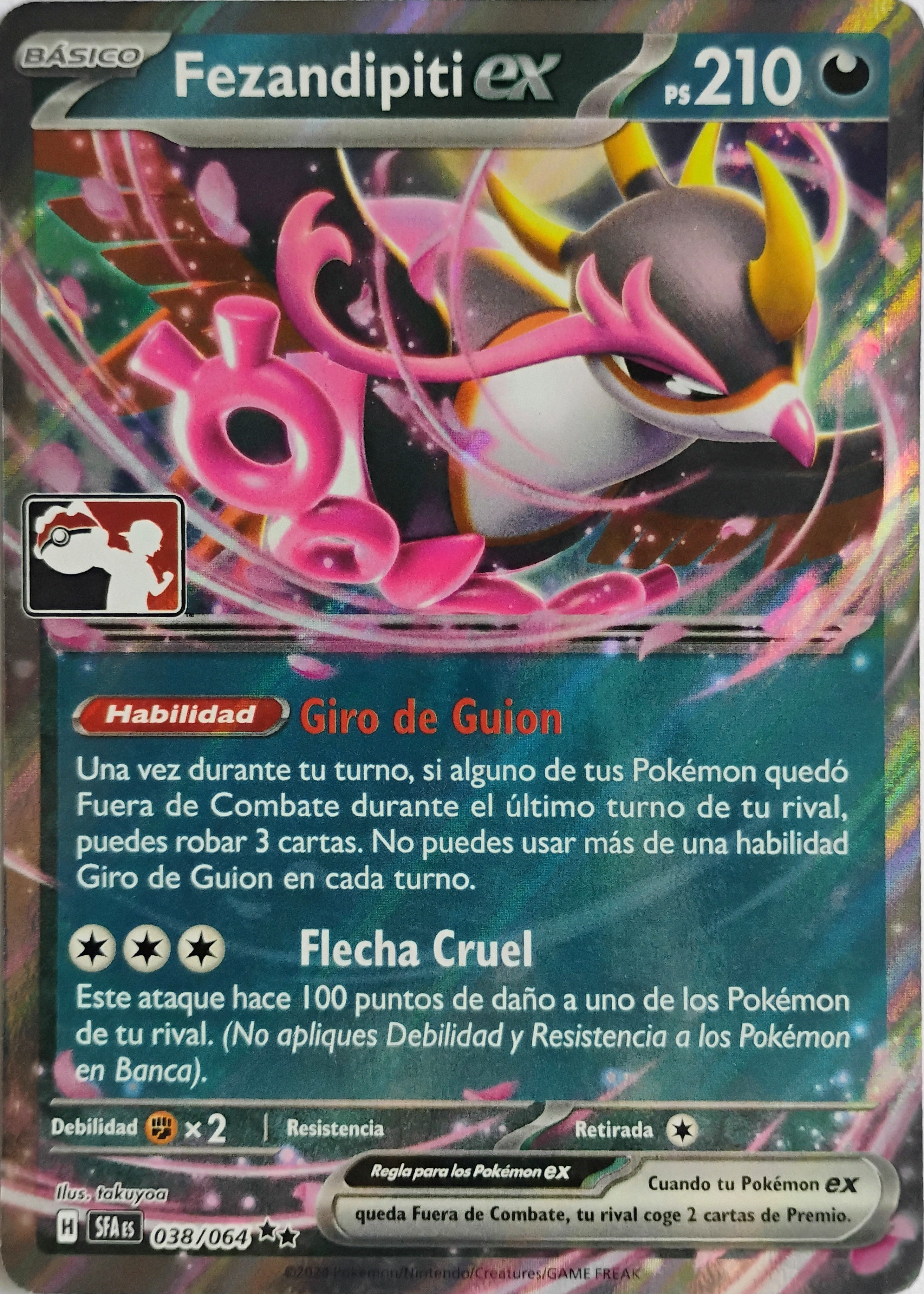 Pokémon tcg Fezandipiti Ex 038/064 Liga (Español)