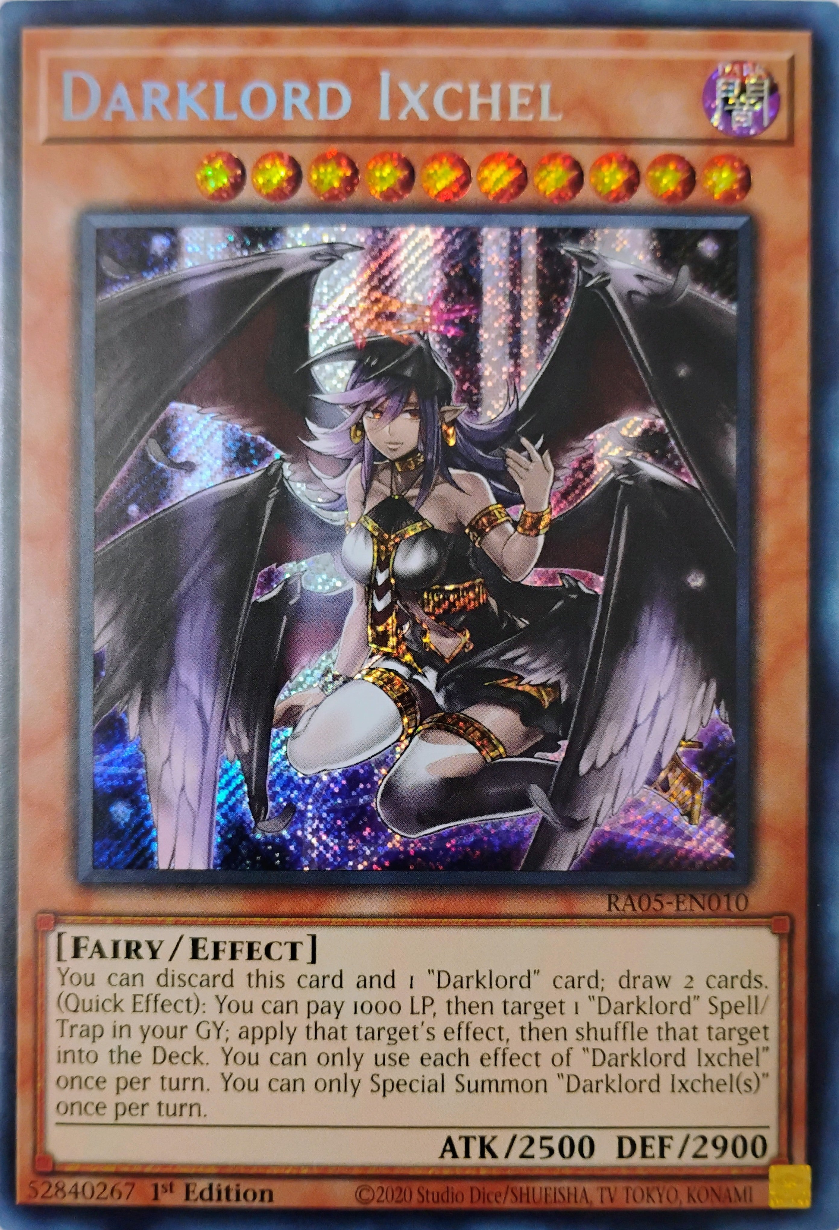 Yugioh! Darklord Ixchel Ra05-en010 1st edition Secreta