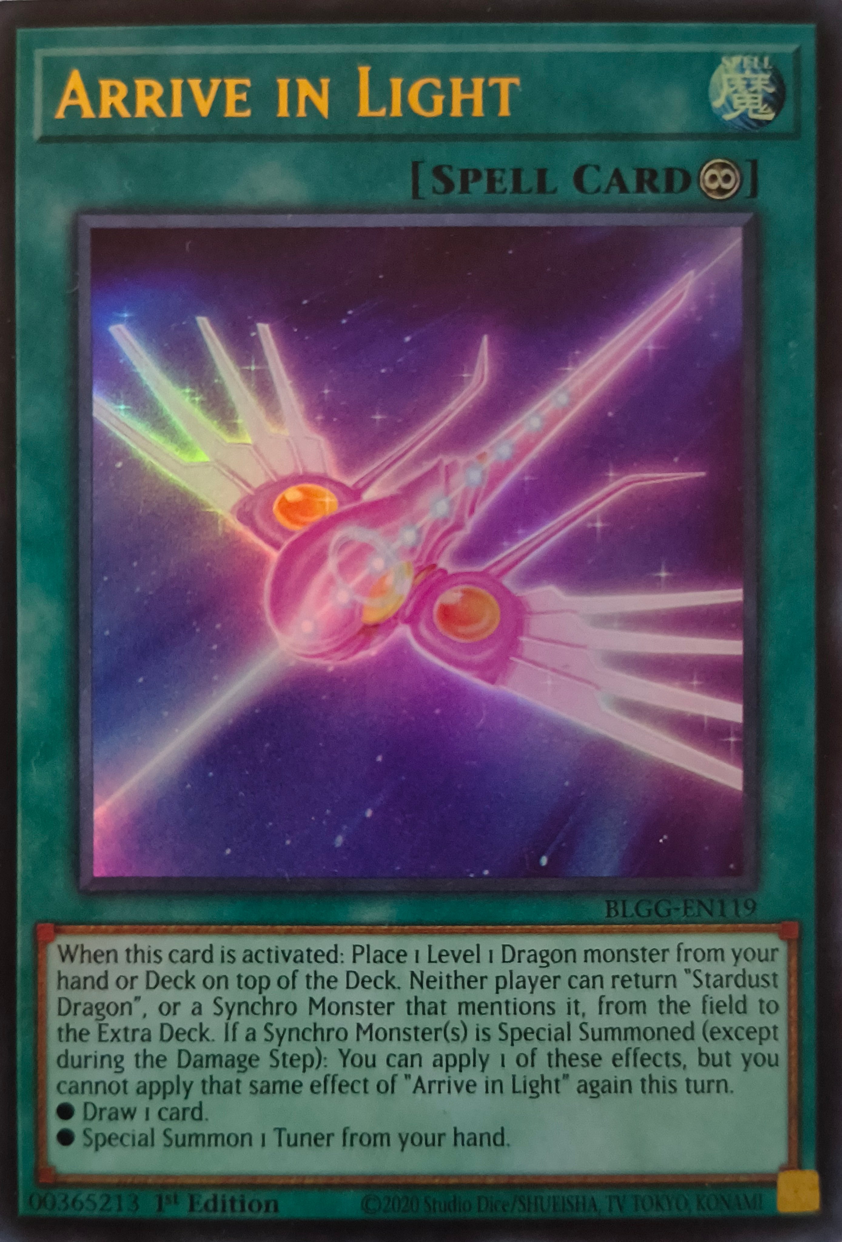 Yugioh! Arrive In Light Blgg-en119 1st edition Ultra Rare