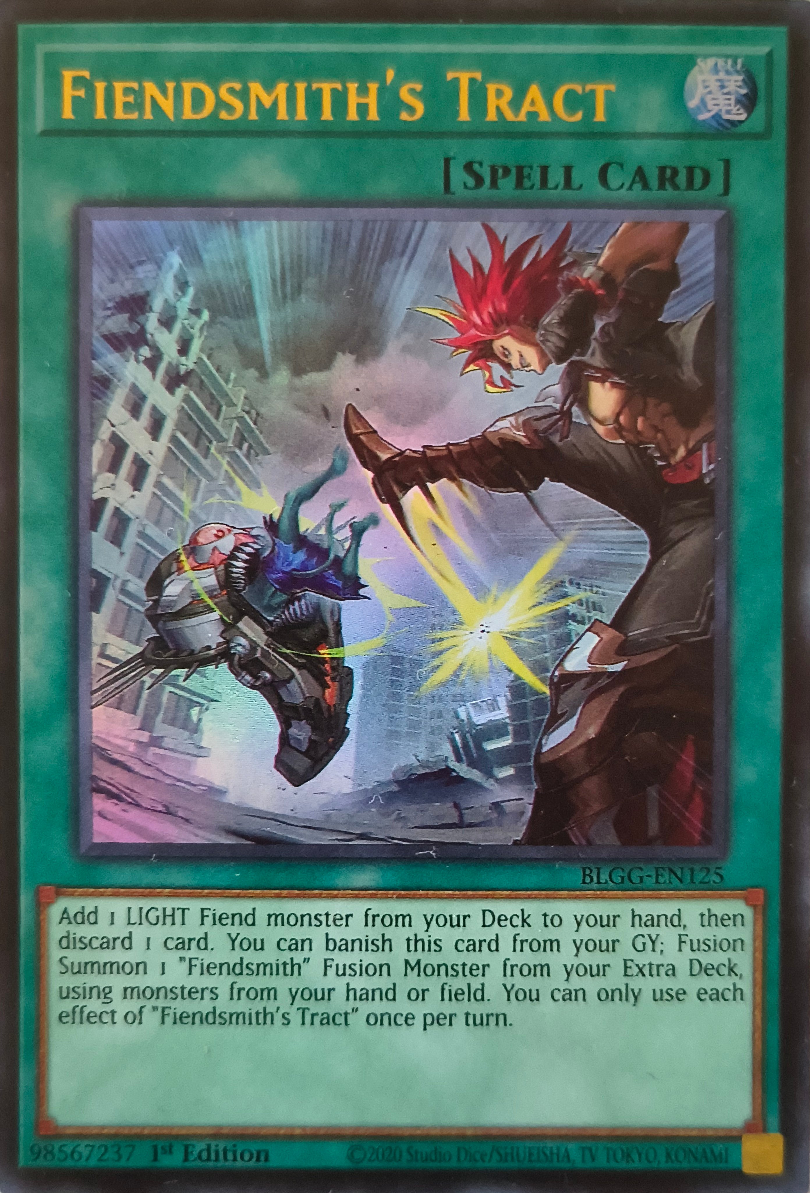 Yugioh! Fiendsmith's Tract Blgg-en125 1st edition Ultra Rare